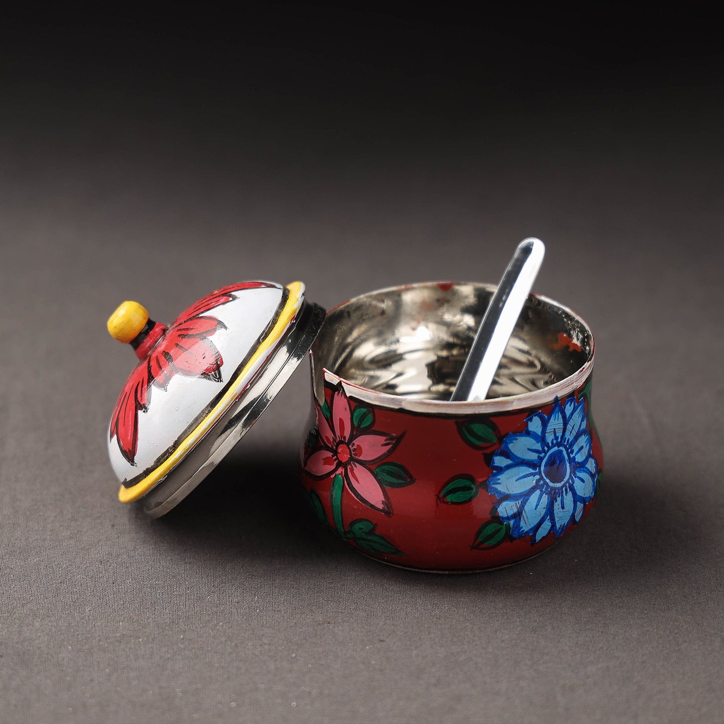 Kavad Handpainted Stainless Steel Ghee Pot