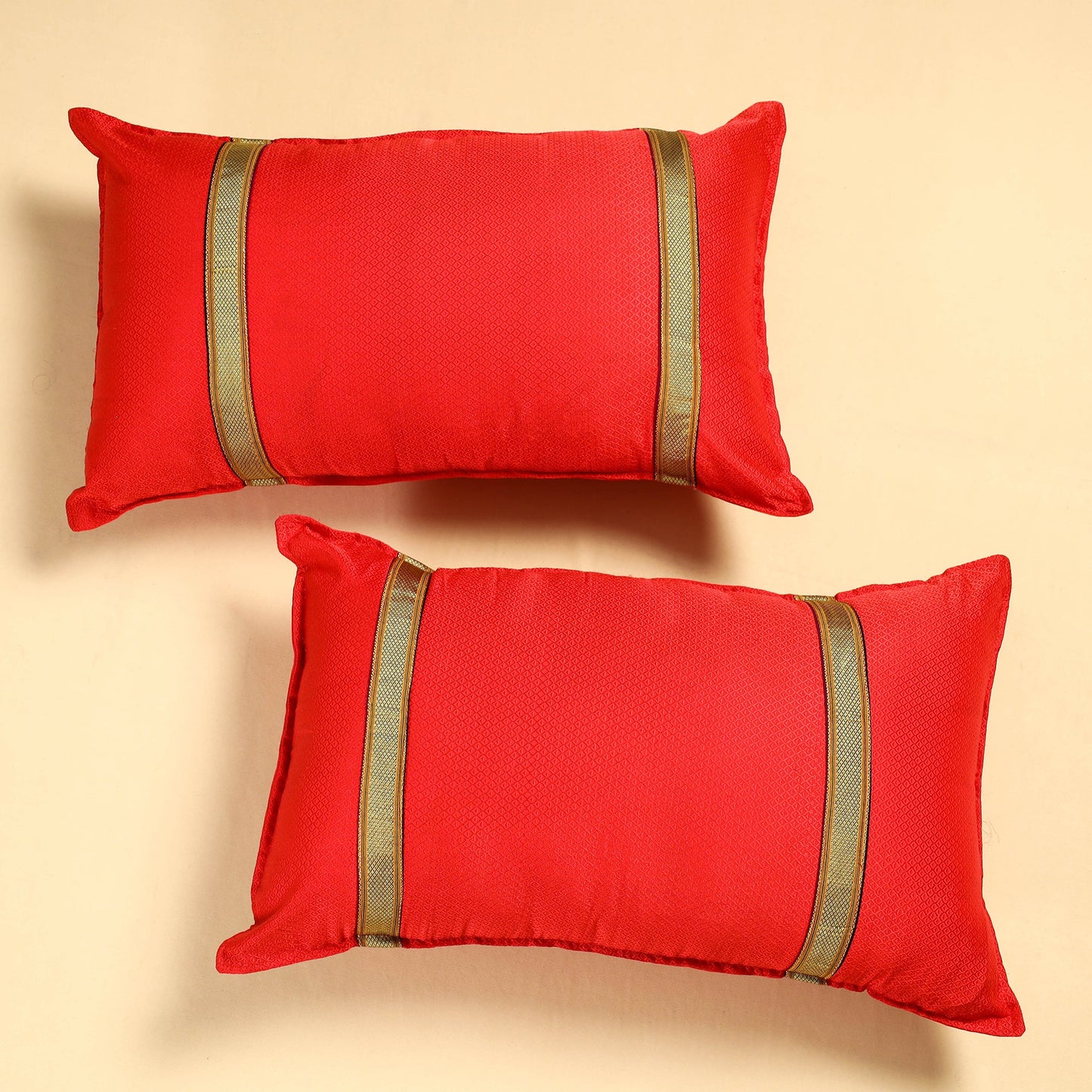 Khun Weave Cotton Pillow Covers (Set of 2)