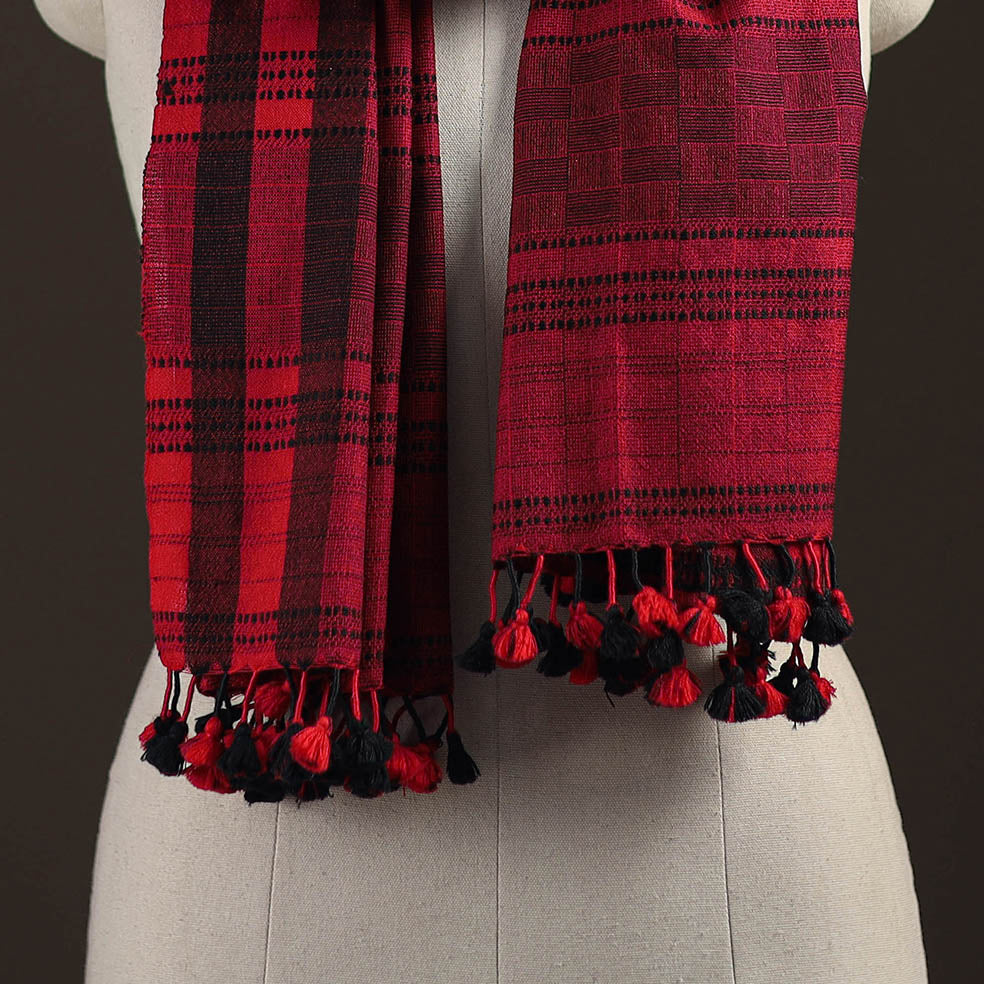 Kutch bhujodi handwoven merino wool stole 215 - handcrafted