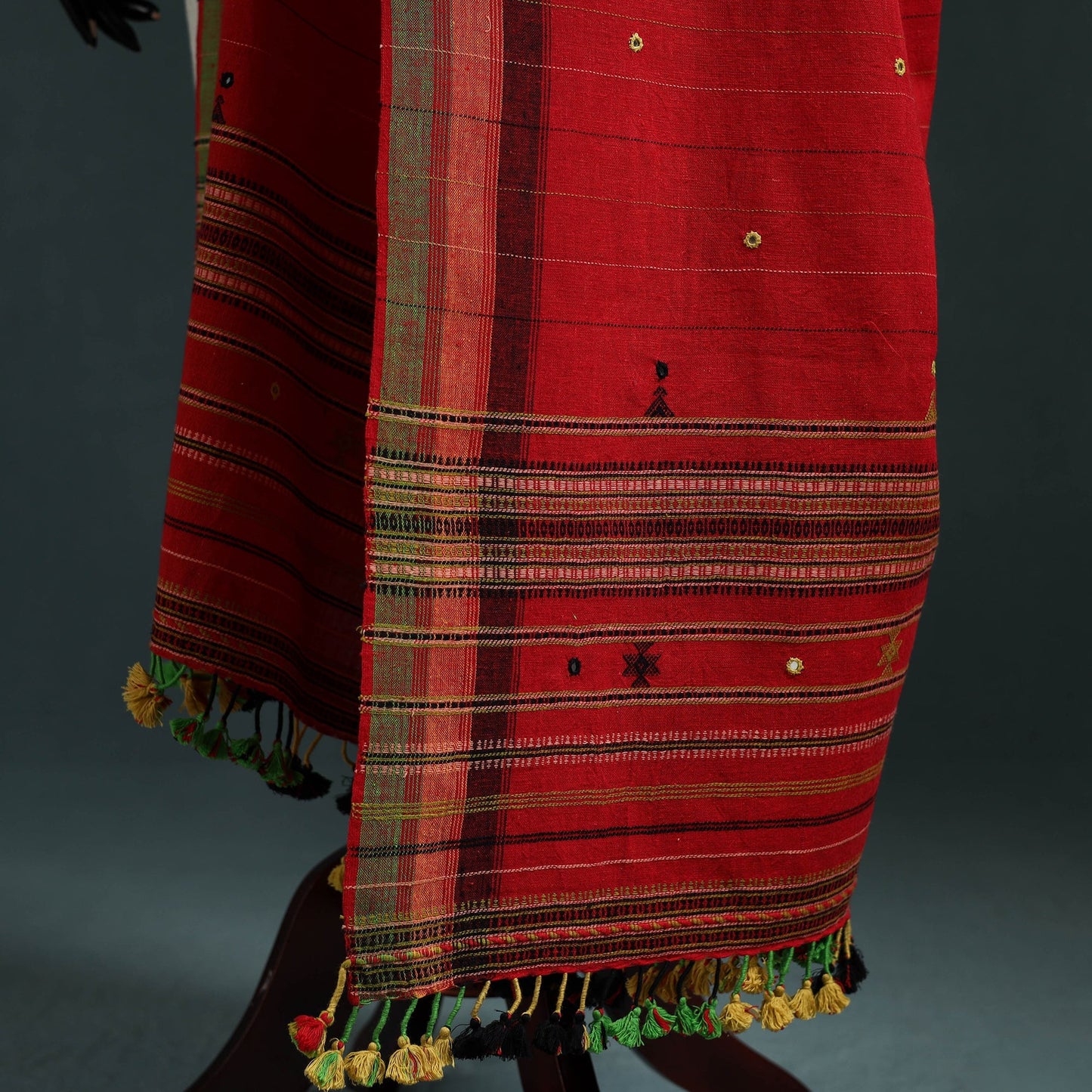 Kutch bhujodi handwoven mirror work organic kala cotton