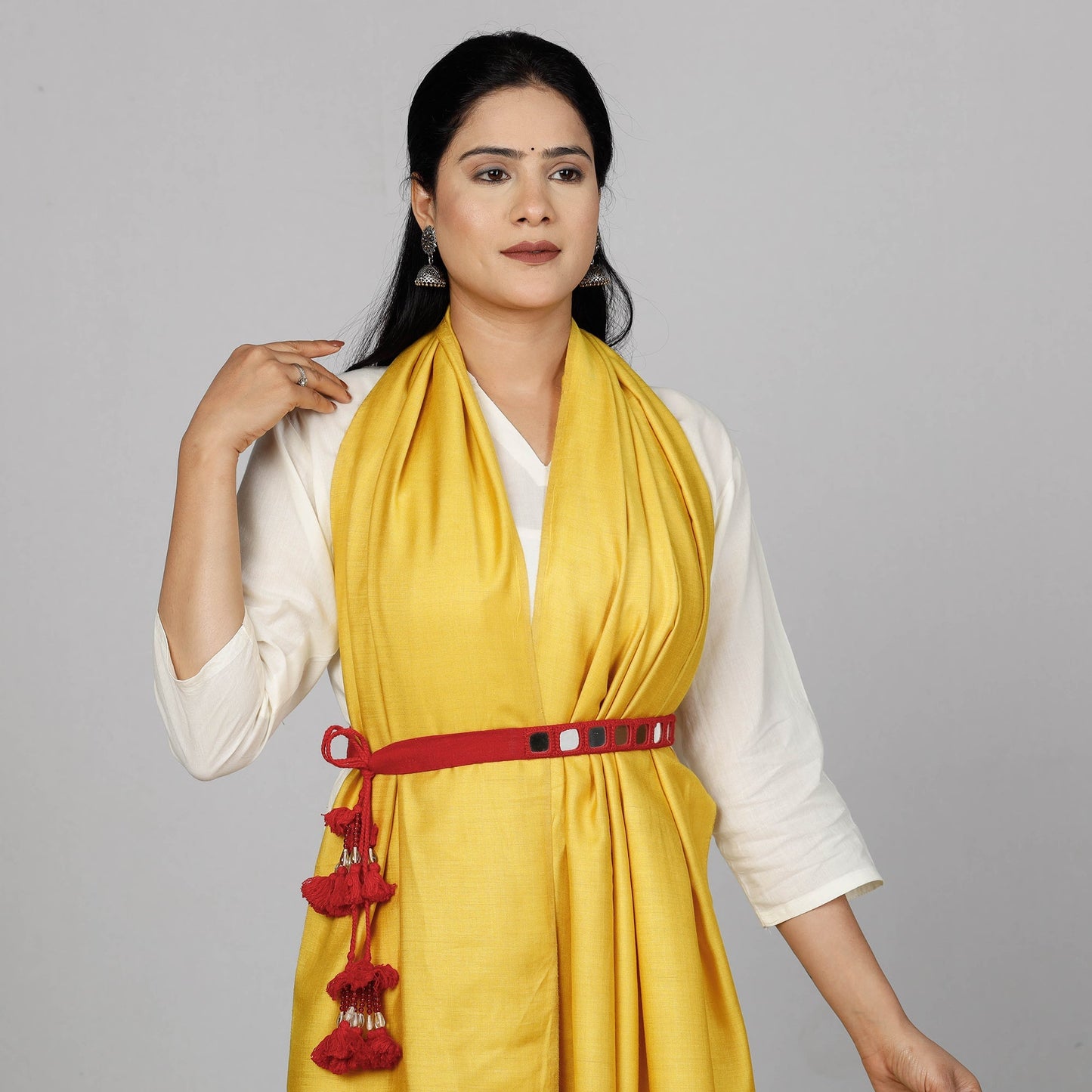 Mirror Work Kutch Embroidery Fabric Belt