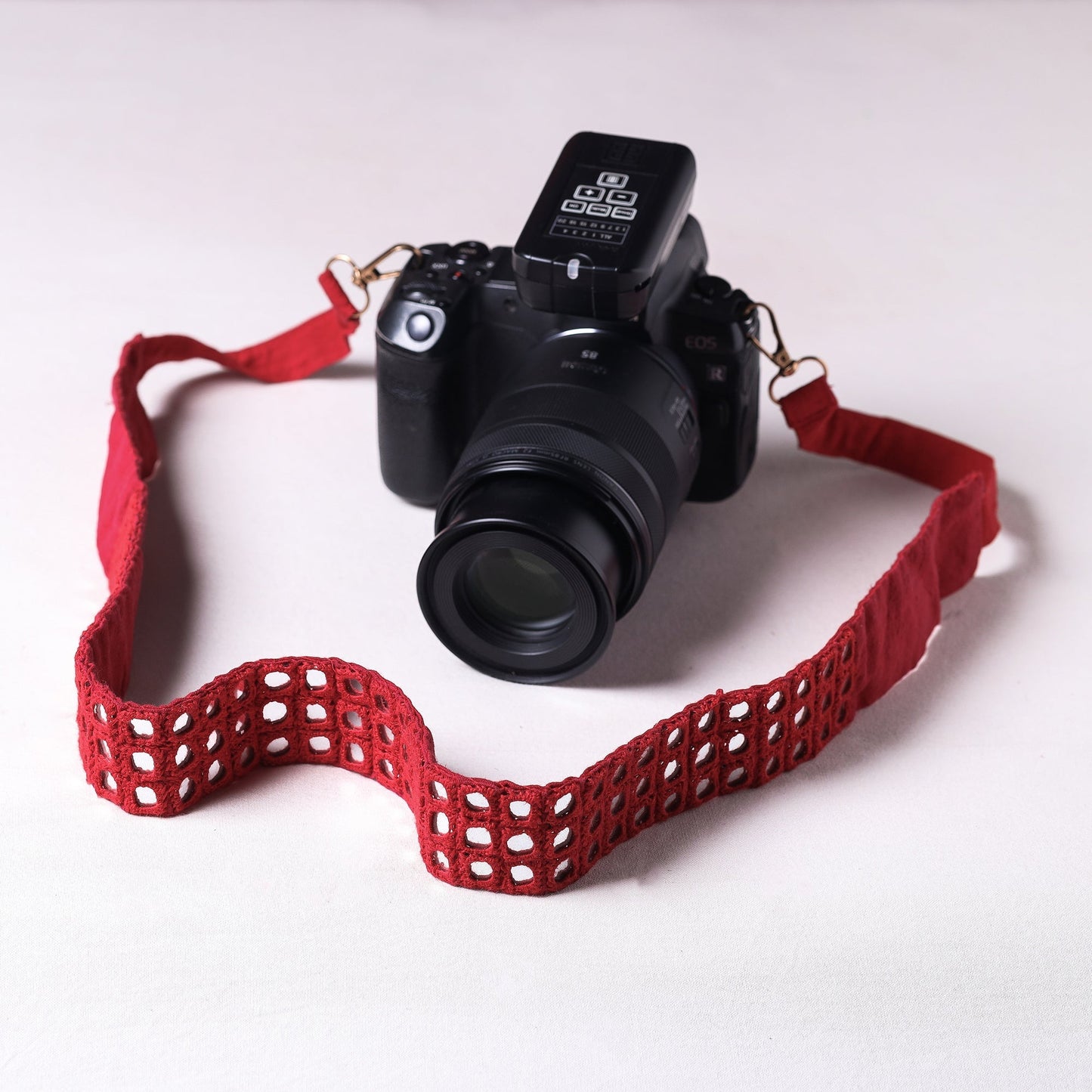 Mirror Work Kutchi Embroidery Fabric Camera Belt