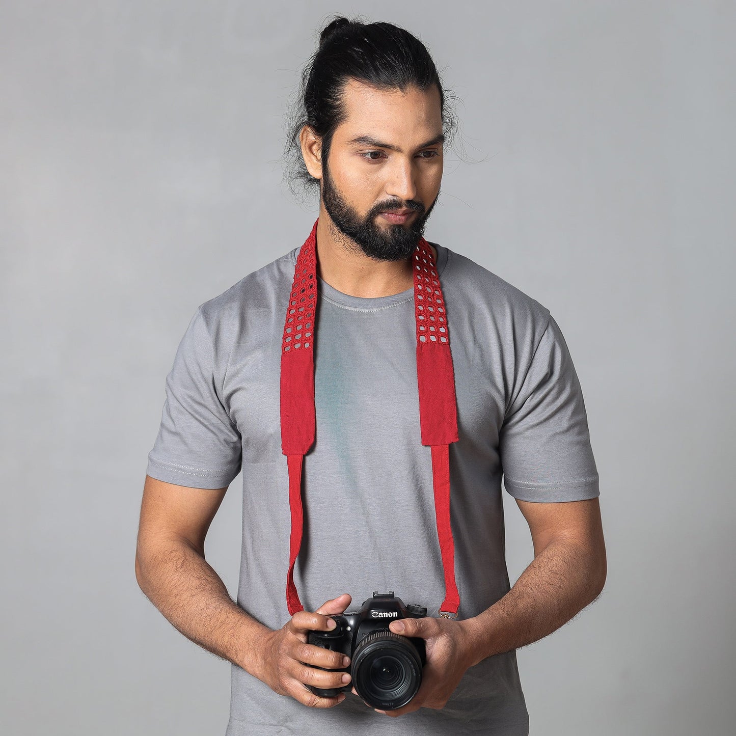 Mirror Work Kutchi Embroidery Fabric Camera Belt