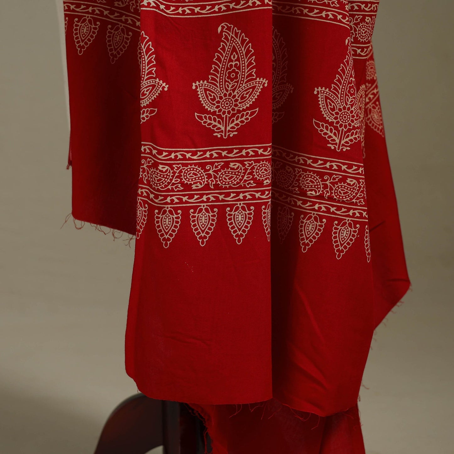 Kutch printed rayon dupatta 61 - handcrafted