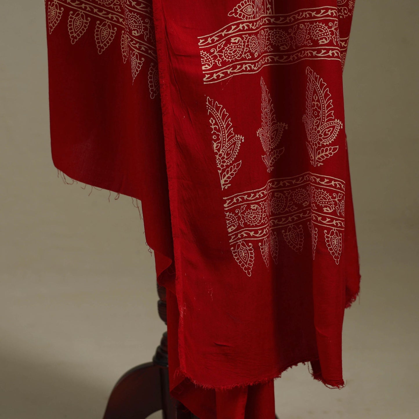 Kutch printed rayon dupatta 62 - handcrafted