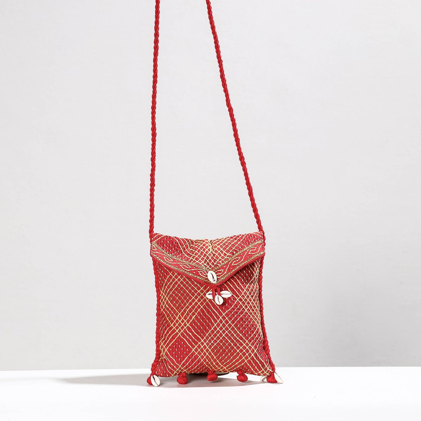 Lambani Hand Embroidery Cotton Adjustable Sling Bag