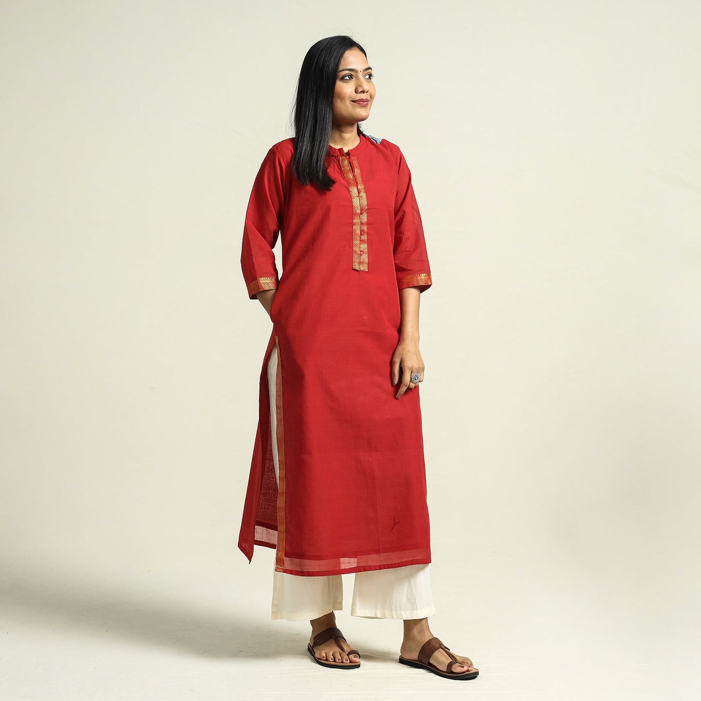 Buy Mangalagiri Handloom Cotton Kurta Online at iTokri.com