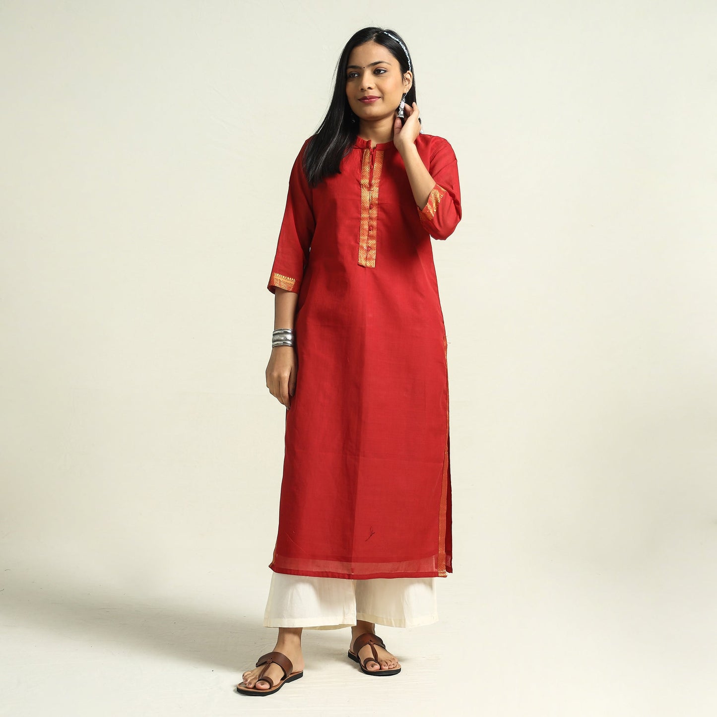 Buy Mangalagiri Handloom Cotton Kurta Online at iTokri.com