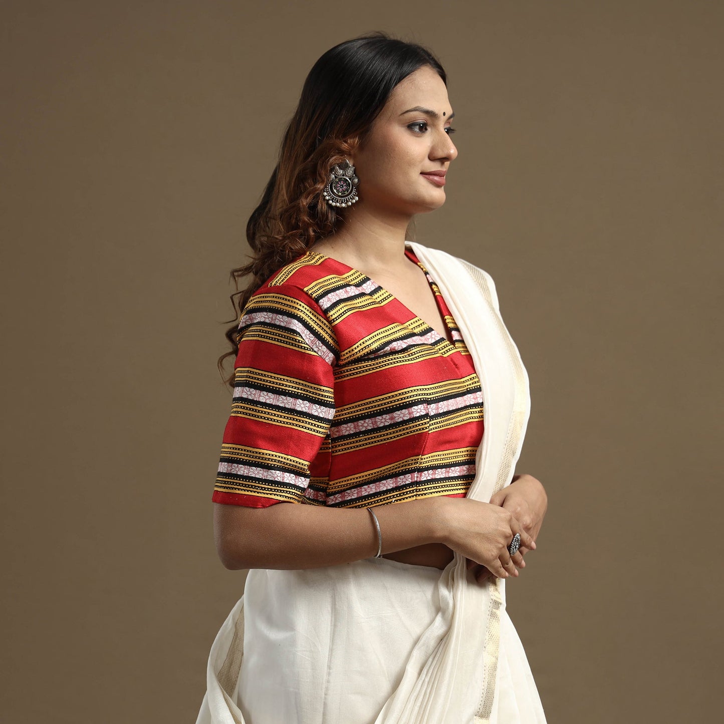 Silk Stitched Blouse