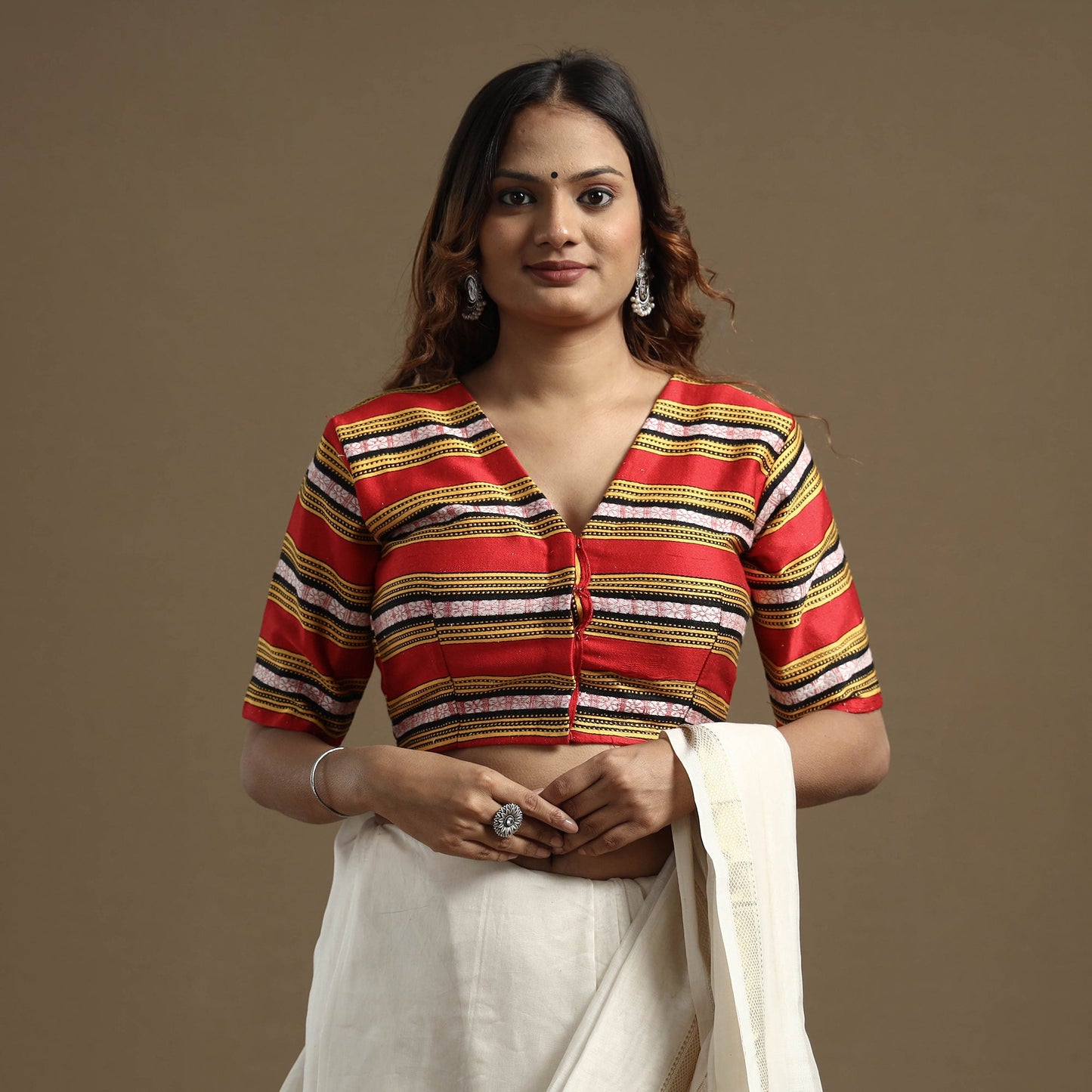 Silk Stitched Blouse