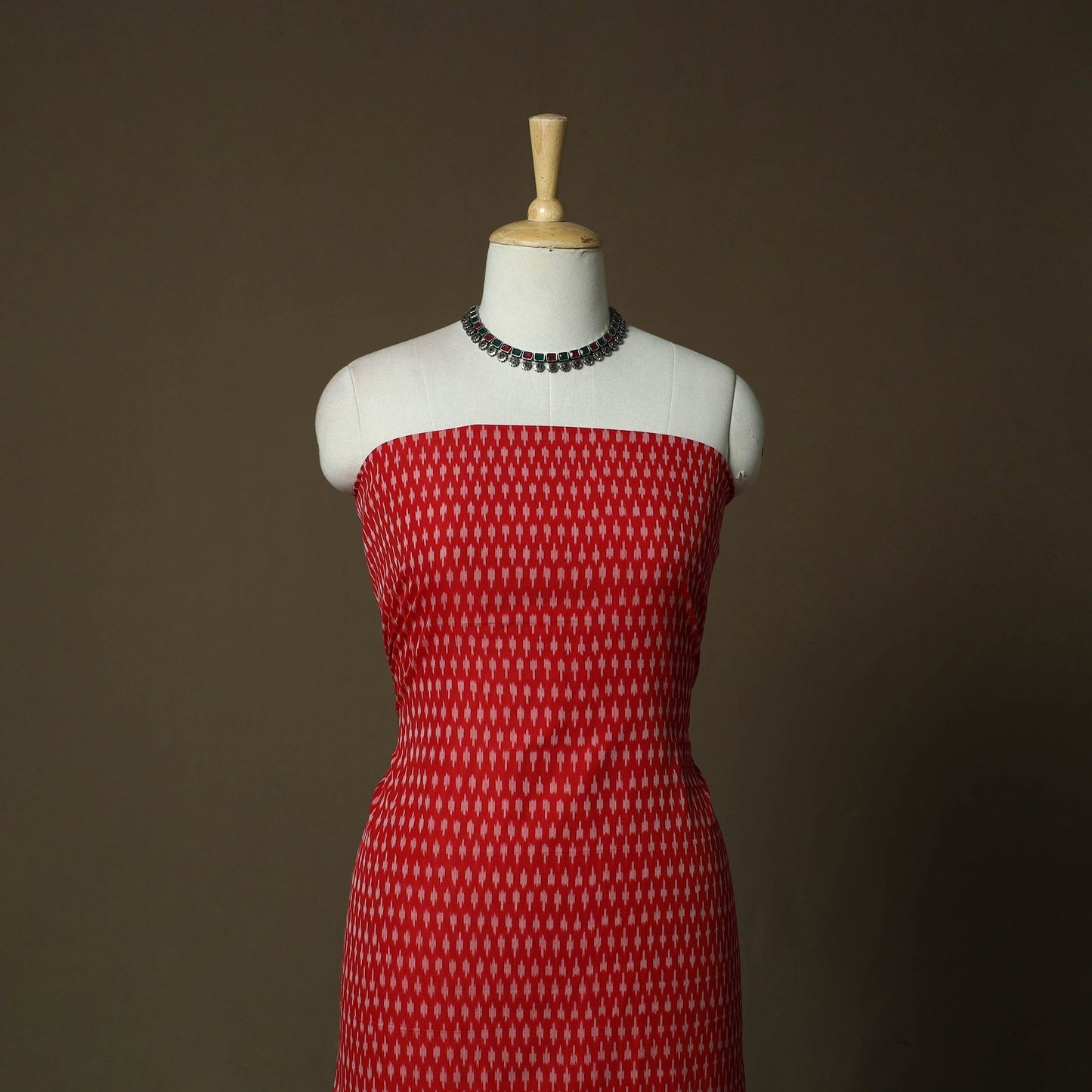 Handloom mercerised cotton pochampally ikat 2pc unstitched