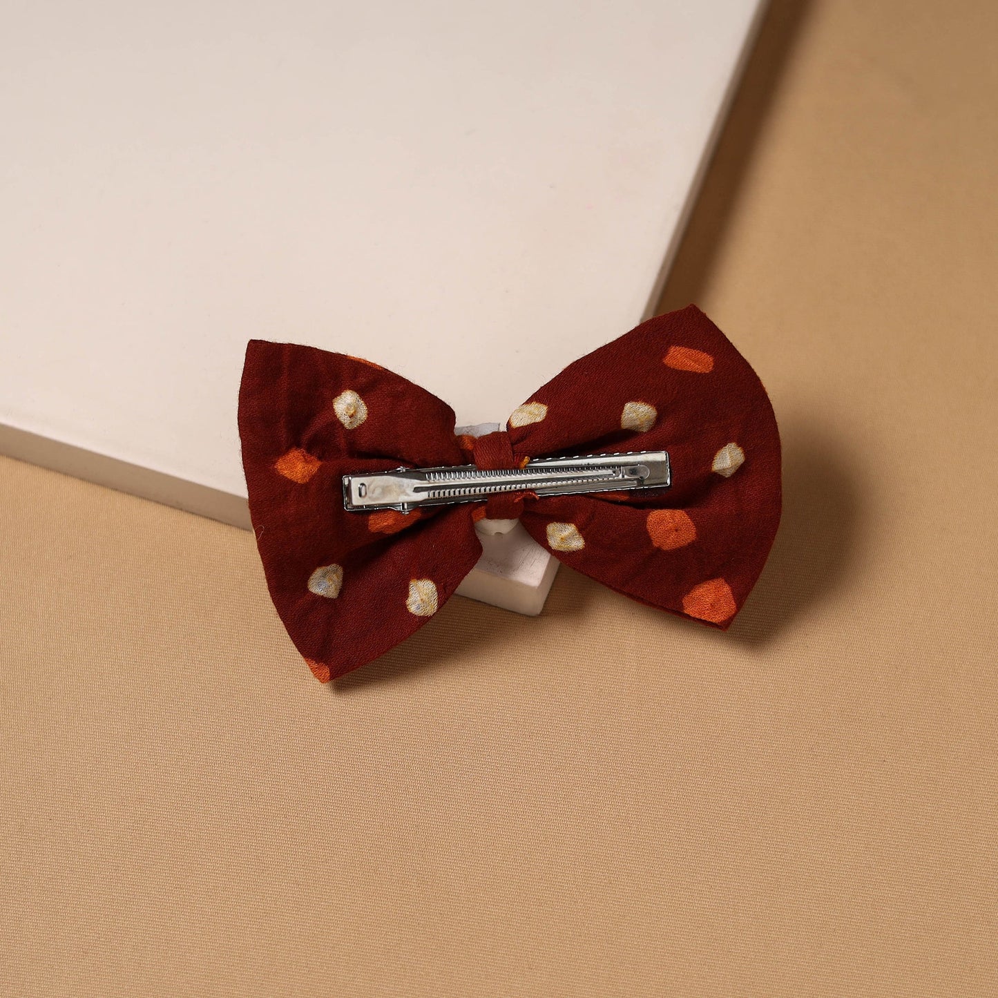 Mirror shell work women’s bow hair clip 40 - handcrafted