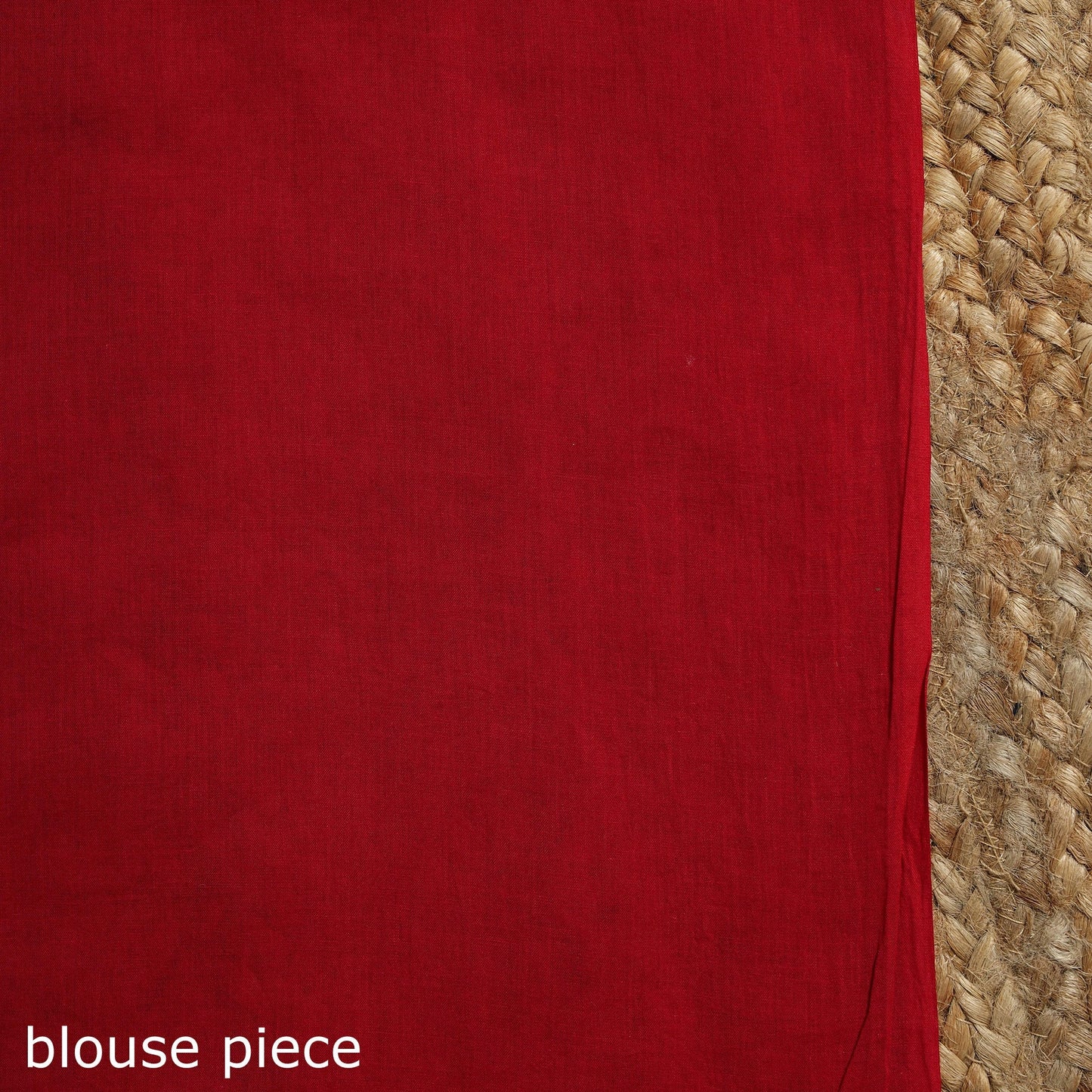 Red - mul cotton hand batik saree 03 - handcrafted