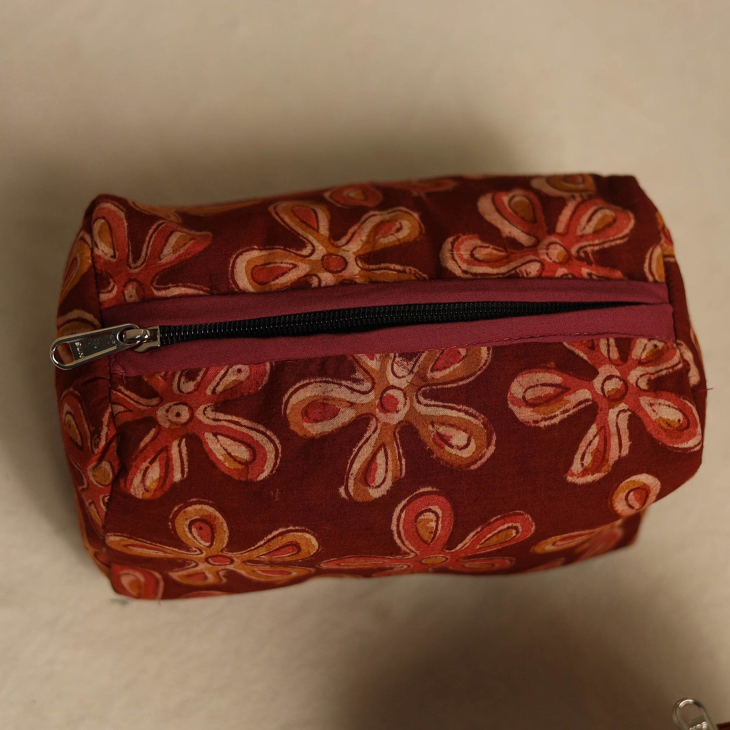 Red Multipurpose Handmade Toiletry Bags (Set of 3)