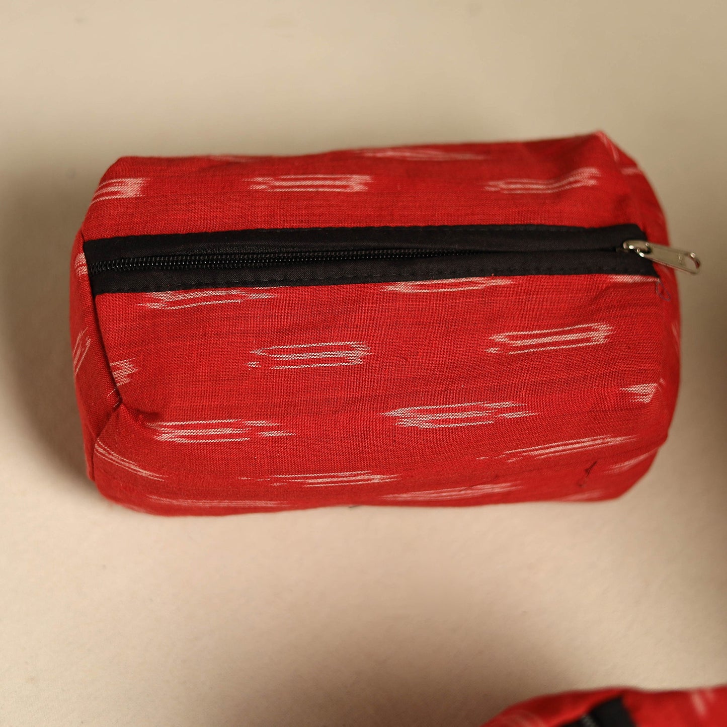Red Multipurpose Handmade Toiletry Bags (Set of 3)