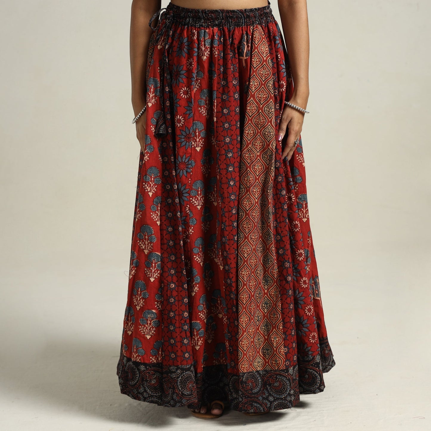 Ajrakh Patchwork Skirt