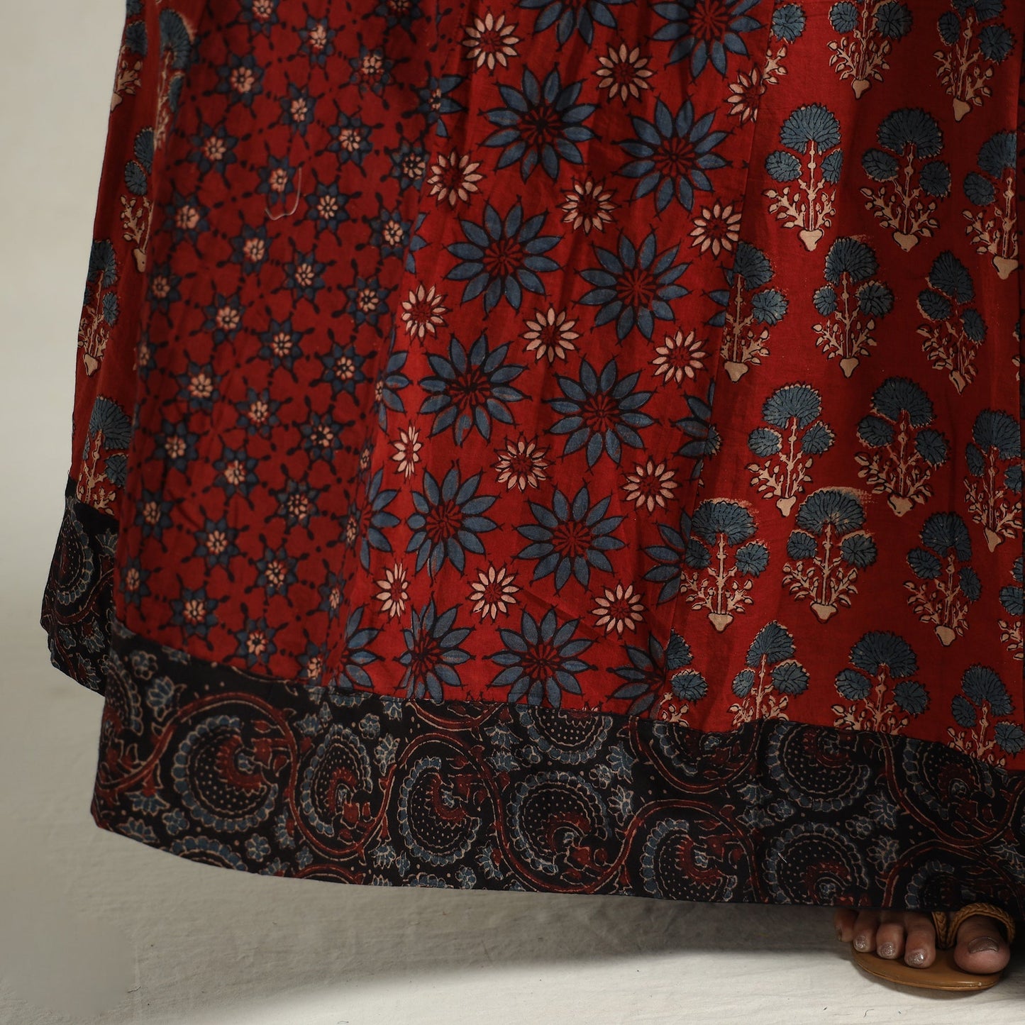 Ajrakh Patchwork Skirt