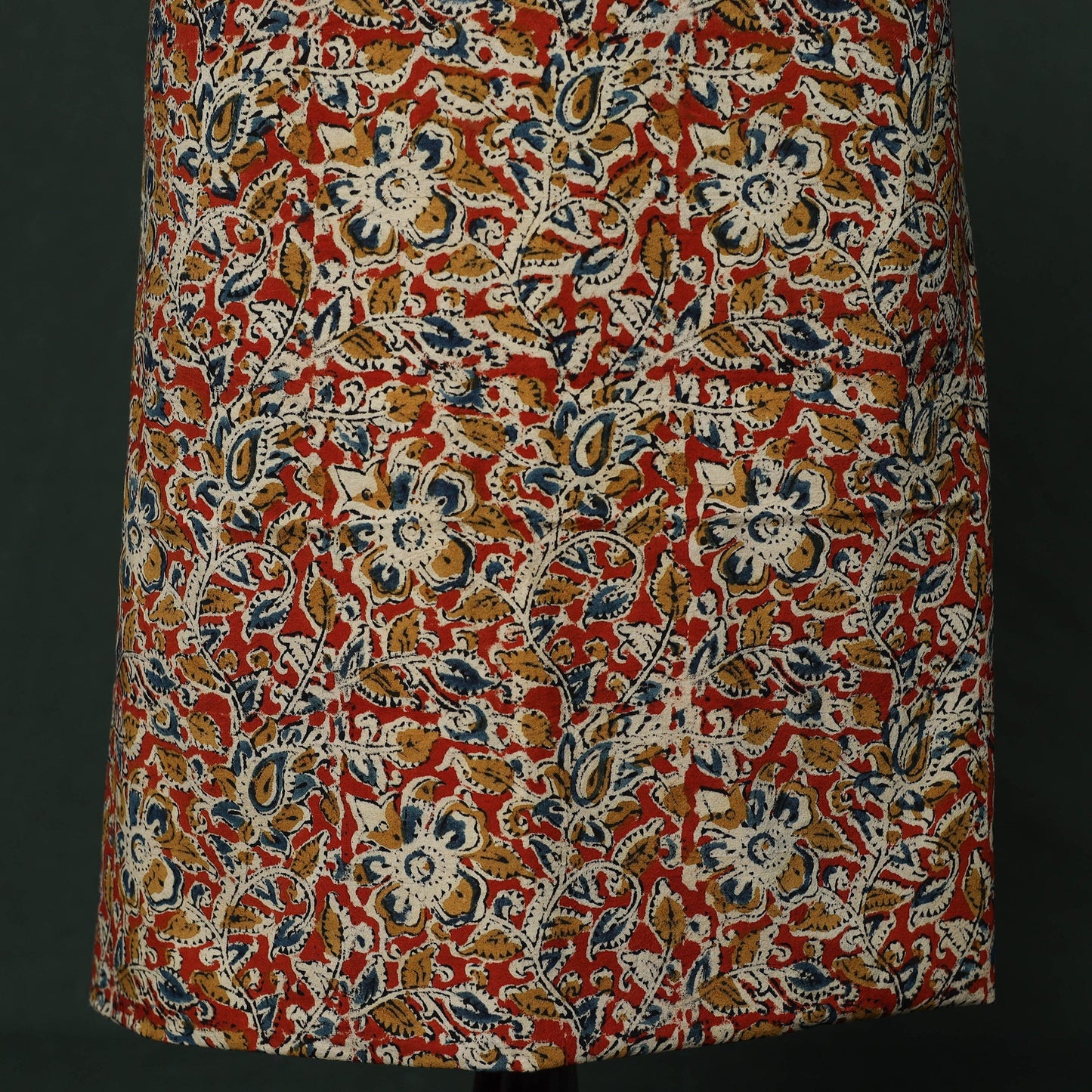 Natural dyed block print cotton pedana kalamkari 2pc