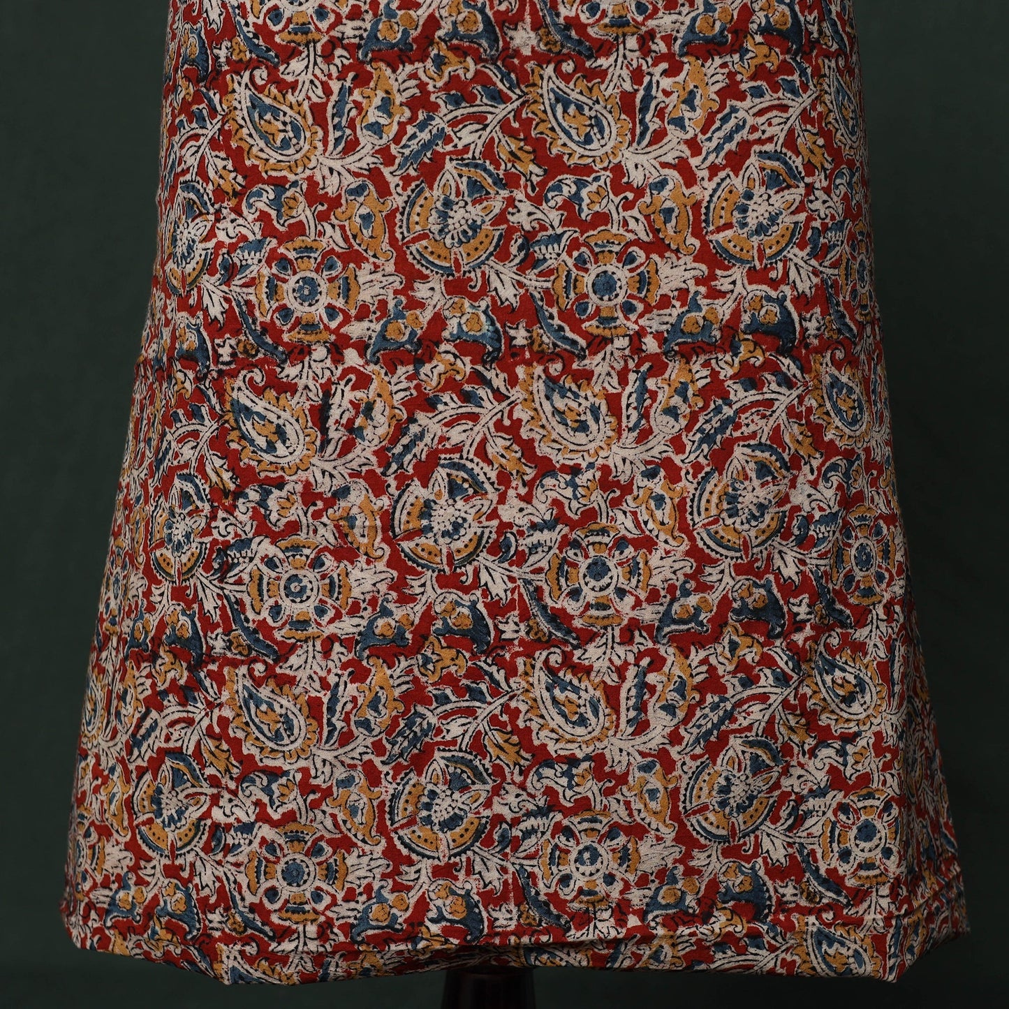 Natural dyed block print cotton pedana kalamkari 2pc