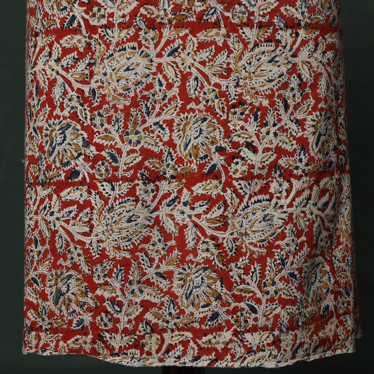 Natural dyed block print cotton pedana kalamkari 2pc