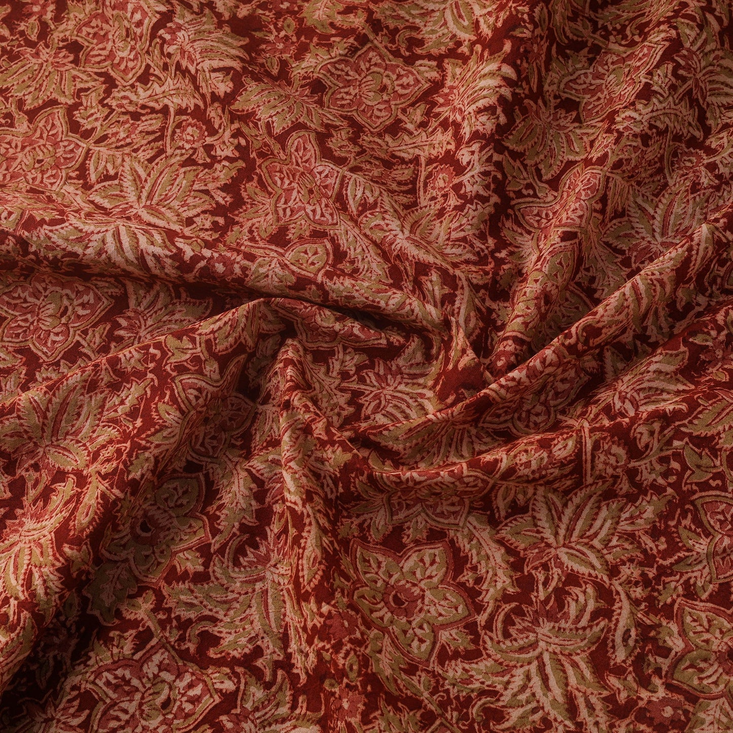 Natural dyed hand block print cotton pedana kalamkari