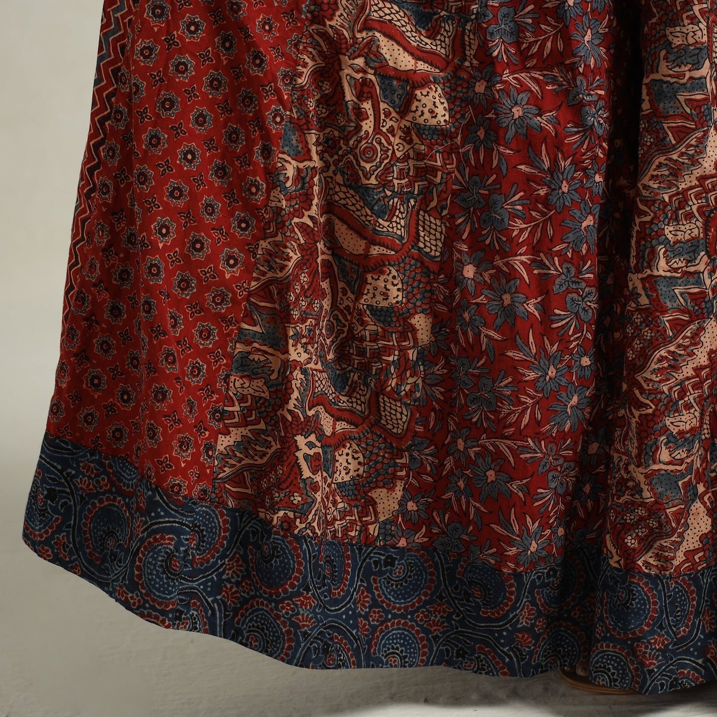 Ajrakh Patchwork Skirt