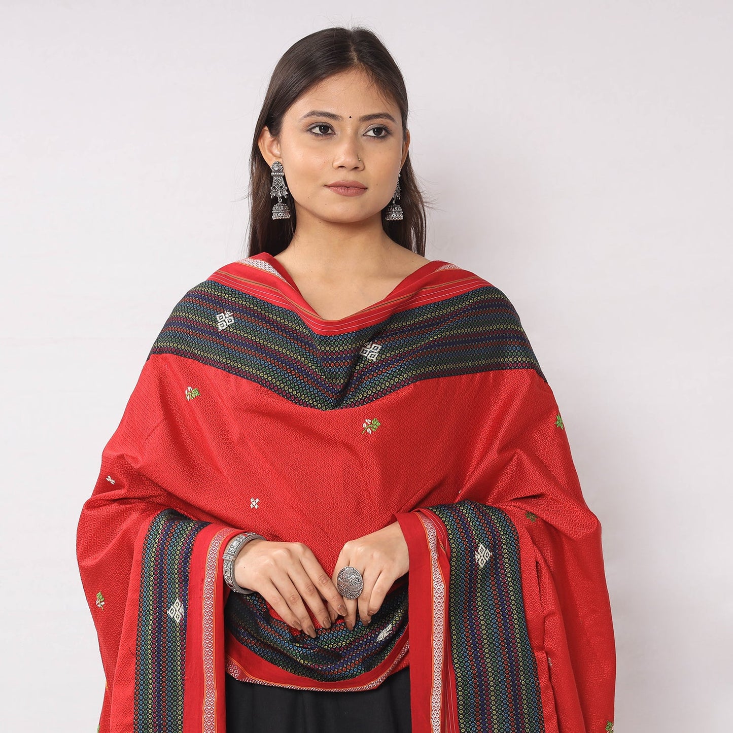 Hand Embroidery Cotton Dupatta