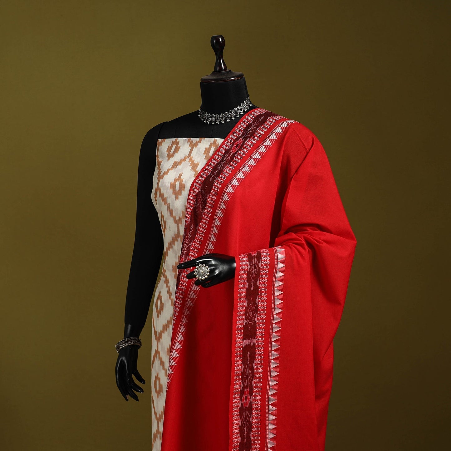 Odisha handloom cotton sambalpuri ikat dupatta 02