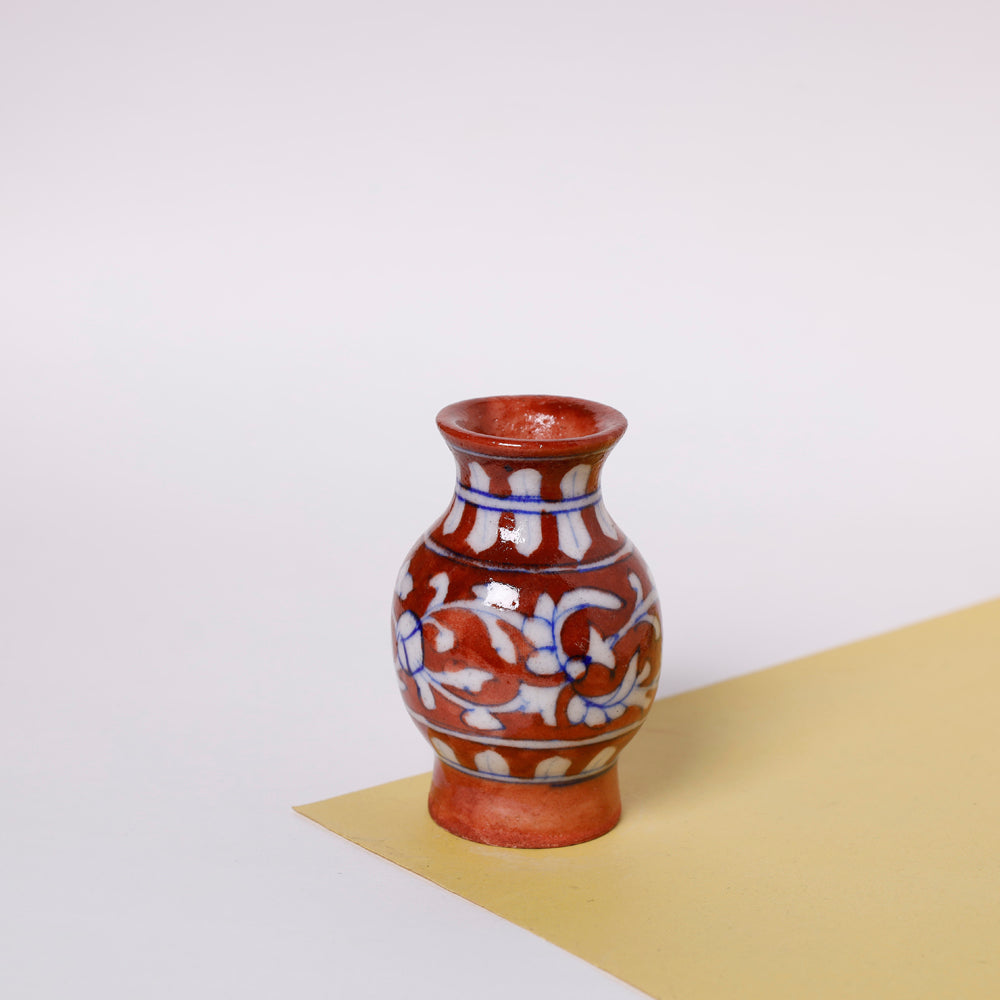 Original Blue Pottery Ceramic Vase