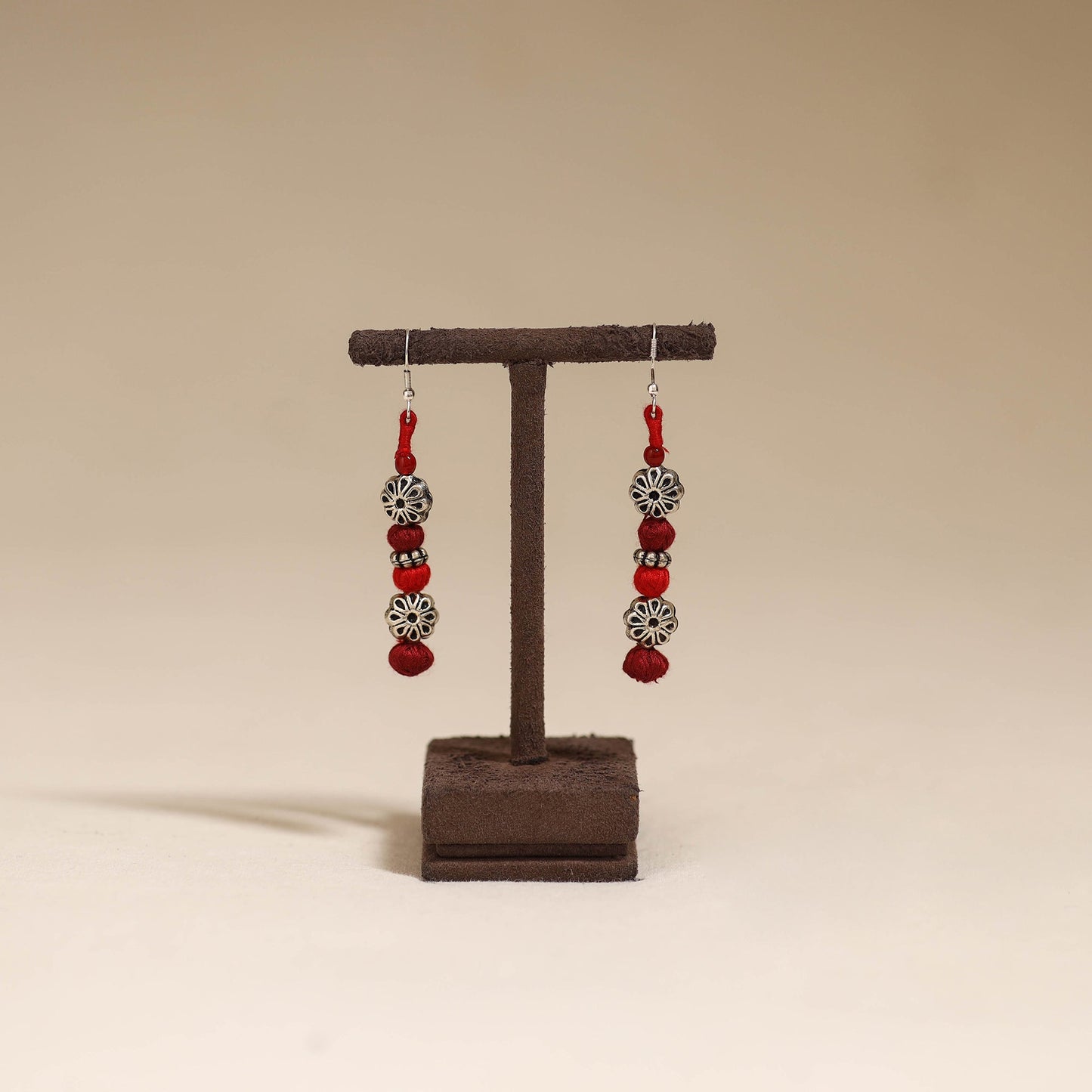 Patwa thread beads earrings by kailash 28 - handcrafted