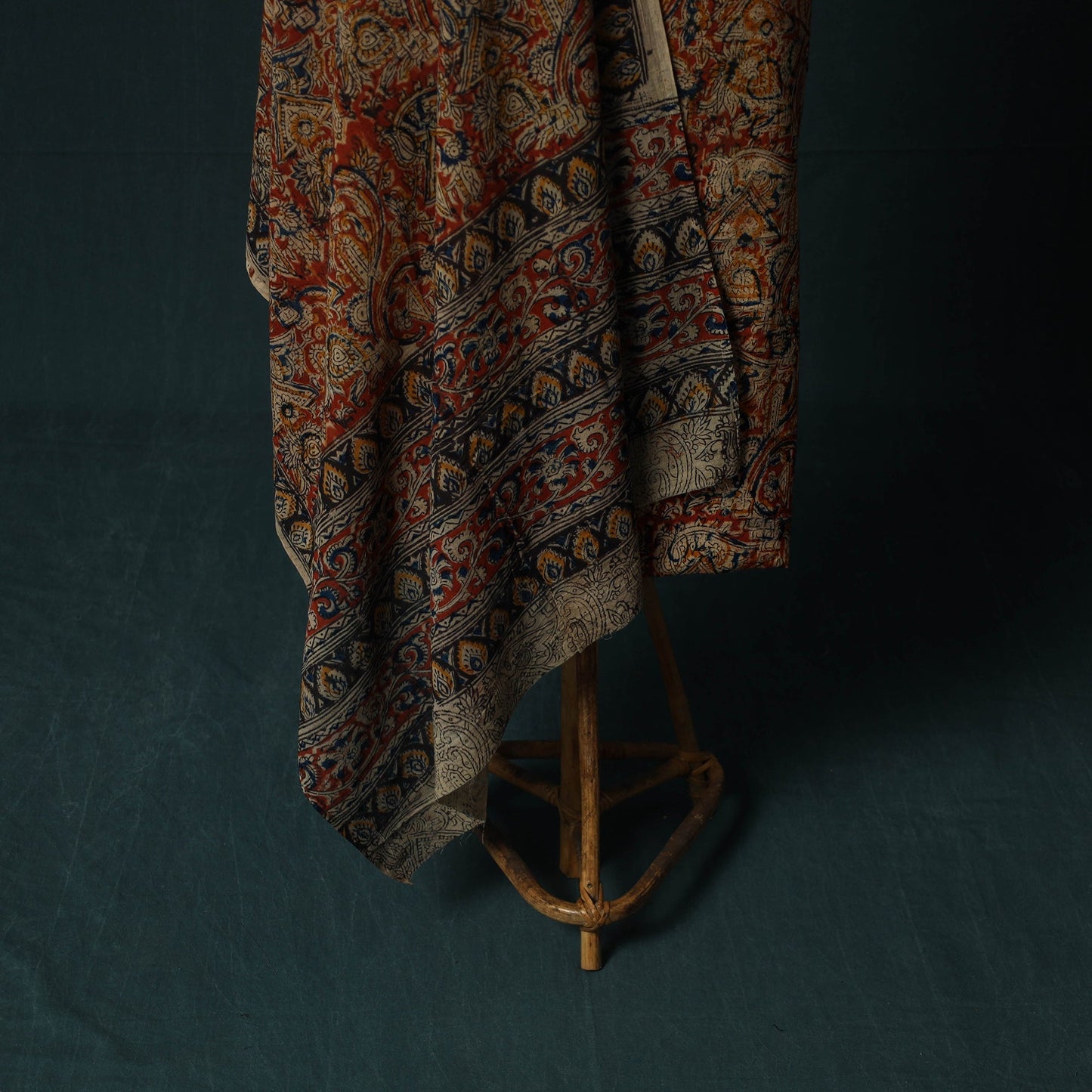 Pedana hand block print natural dyed cotton kalamkari 2pc