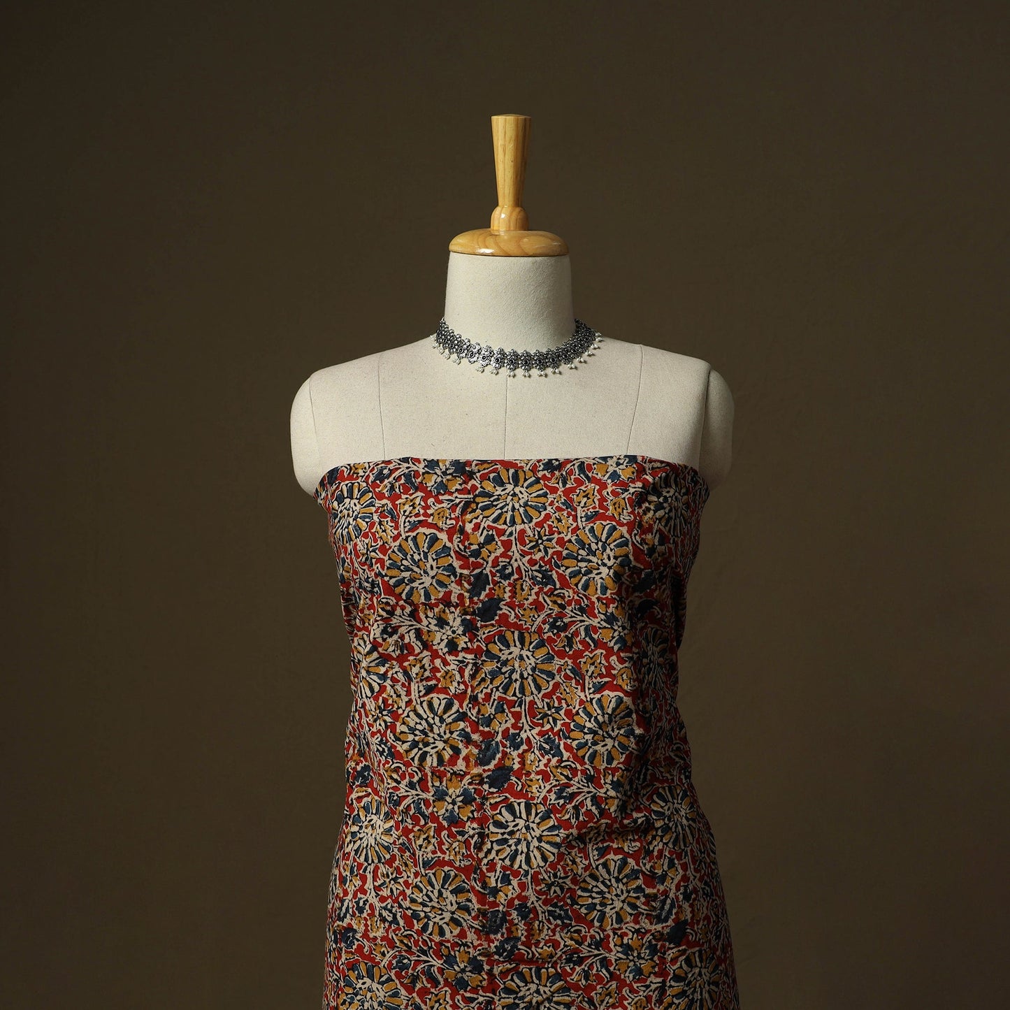Pedana hand block print natural dyed cotton kalamkari 2pc
