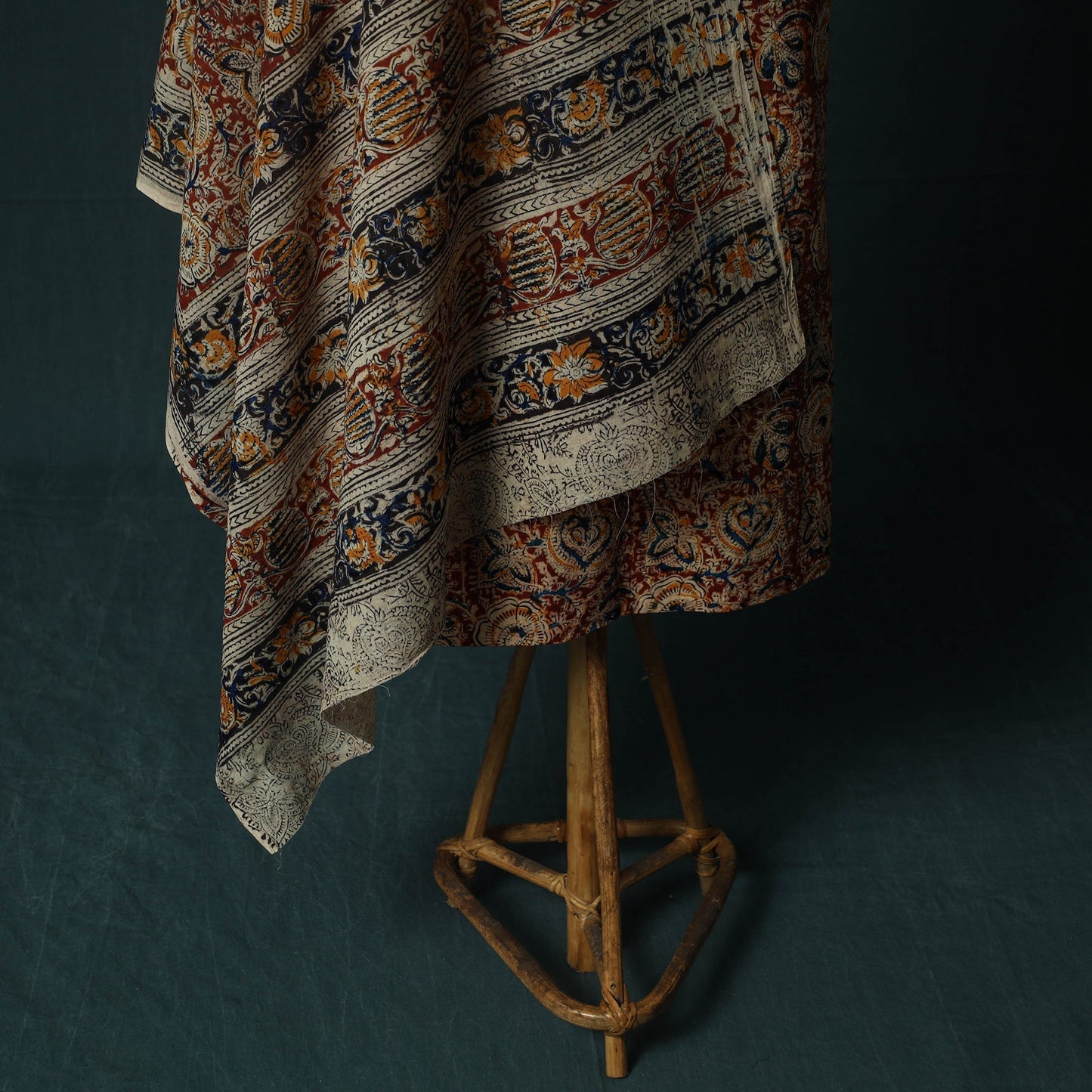 Pedana hand block print natural dyed cotton kalamkari 2pc