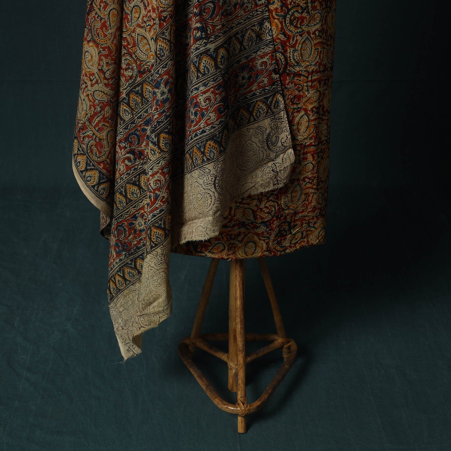 Pedana hand block print natural dyed cotton kalamkari 2pc
