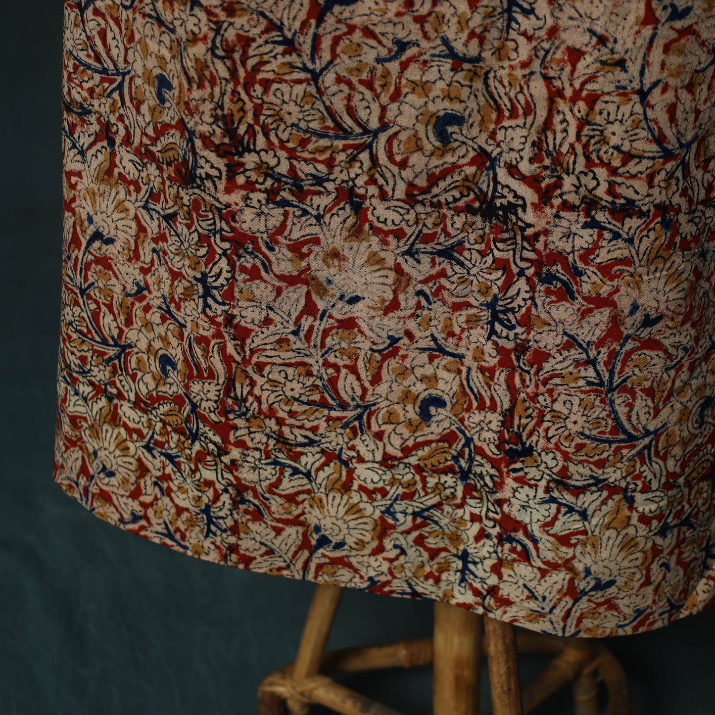 Pedana hand block print natural dyed cotton kalamkari 2pc