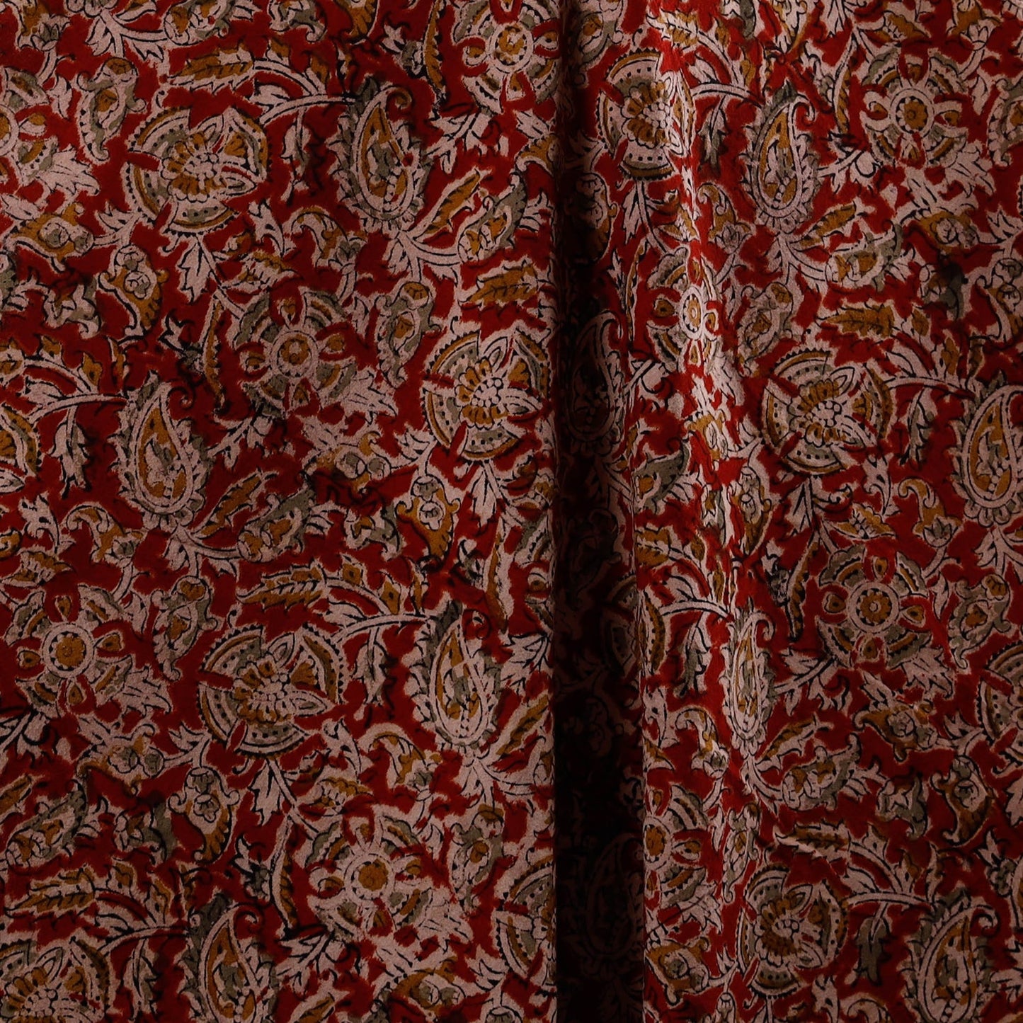 Pedana natural dyed cotton kalamkari fabric 06 - handcrafted