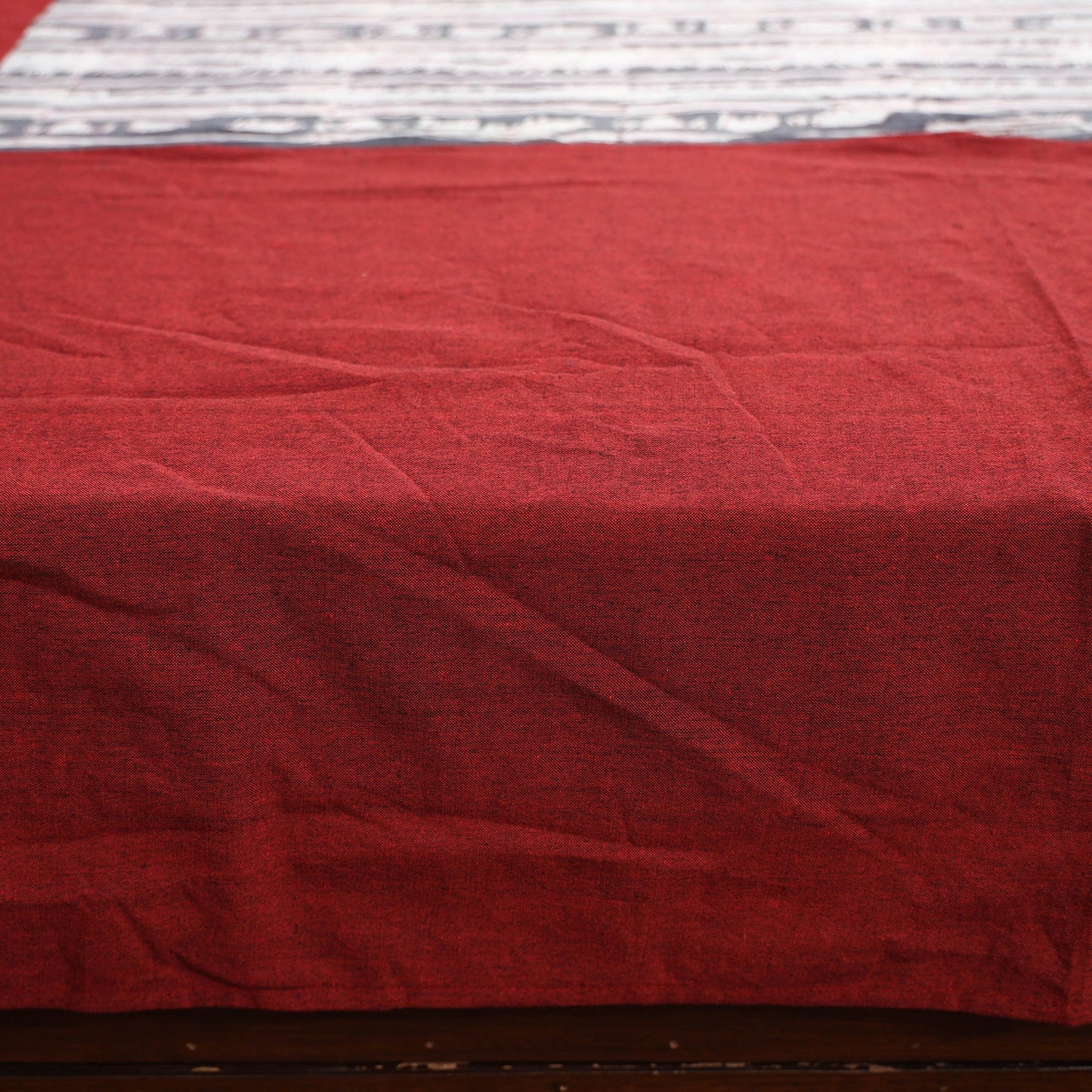 plain double bed cover