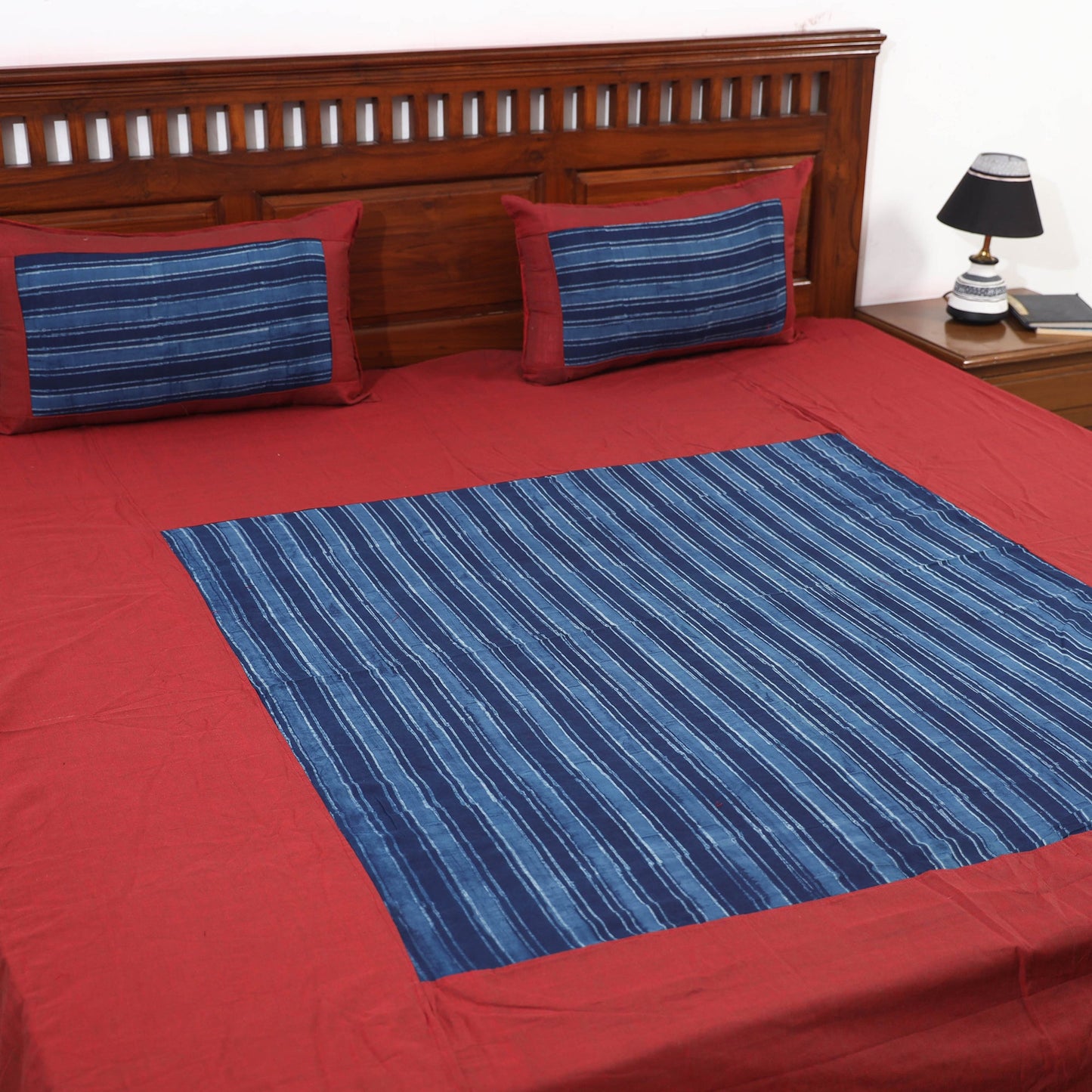 plain double bed cover