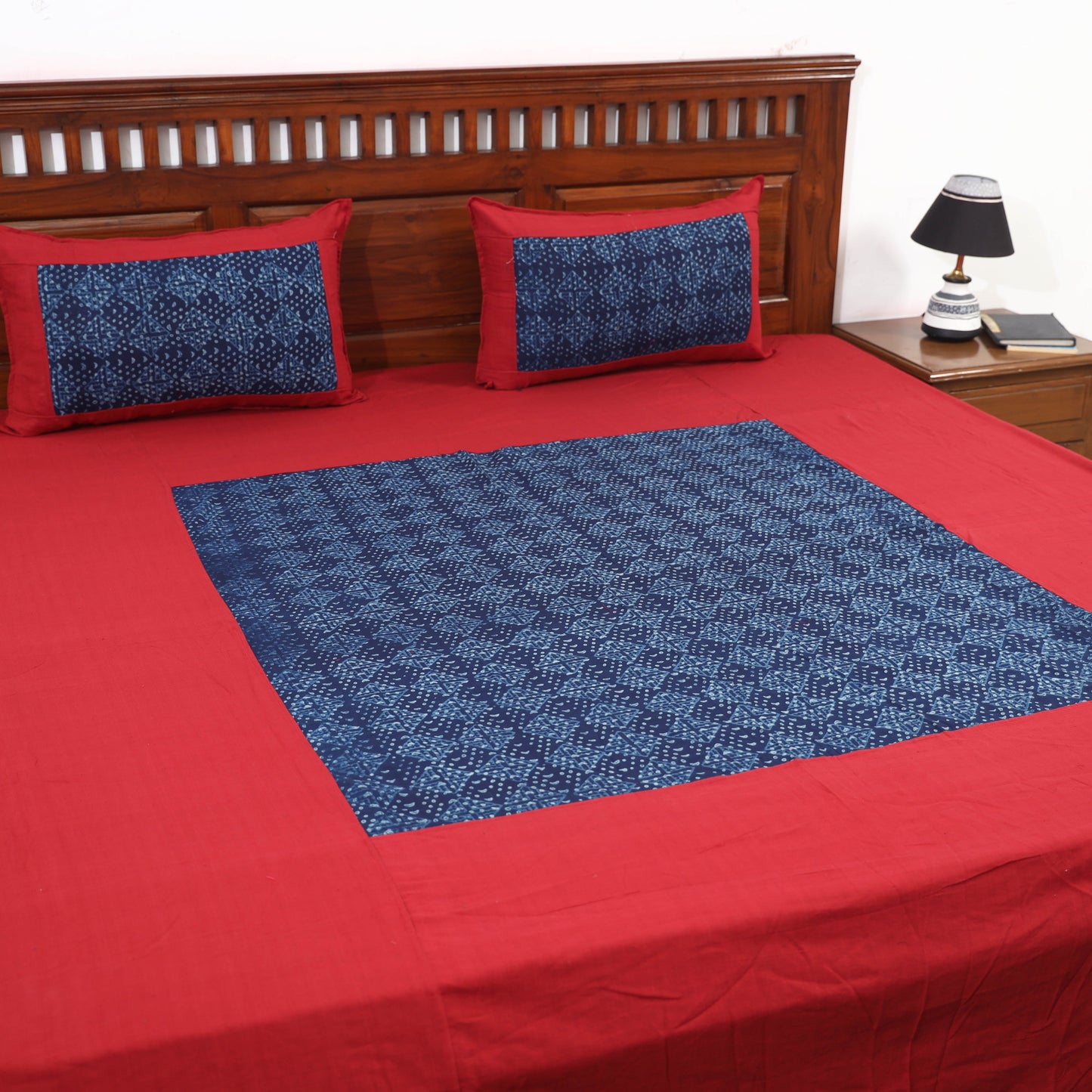 plain double bed cover