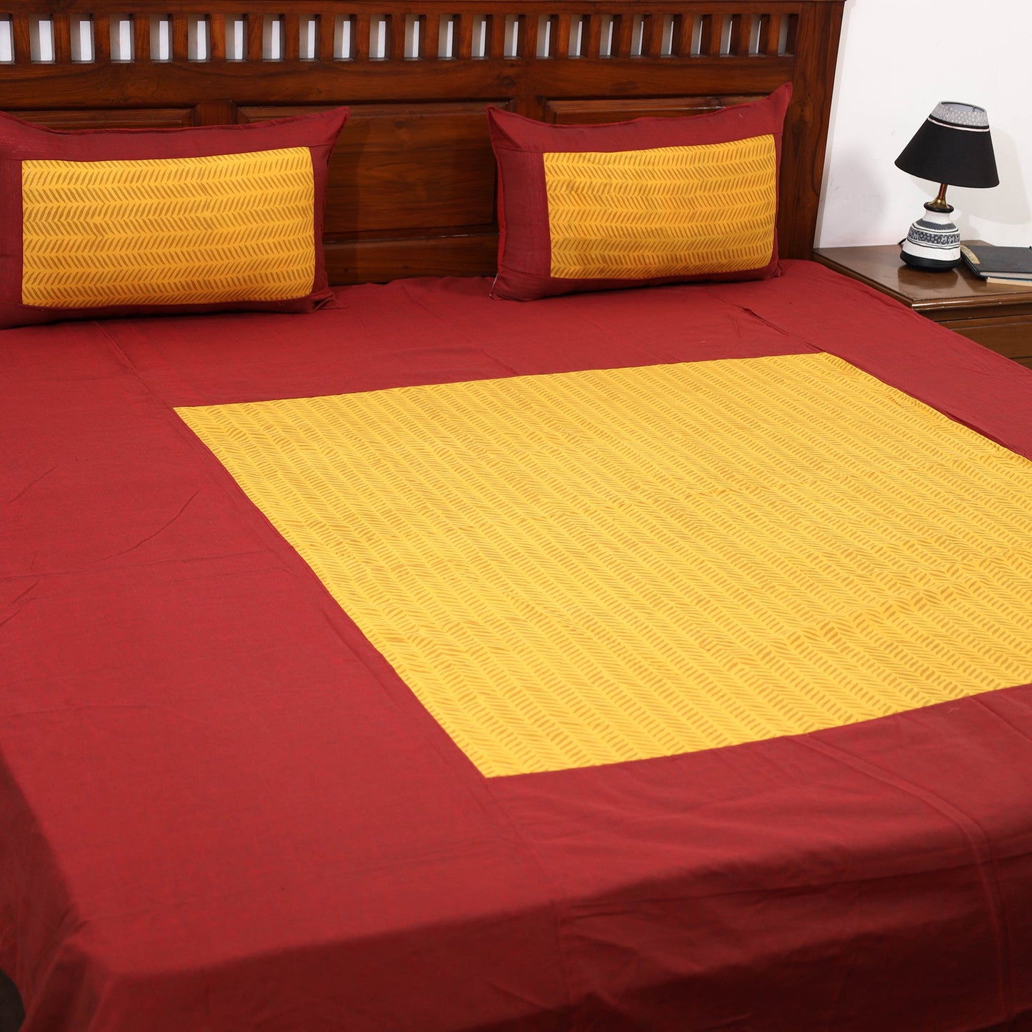 plain double bed cover