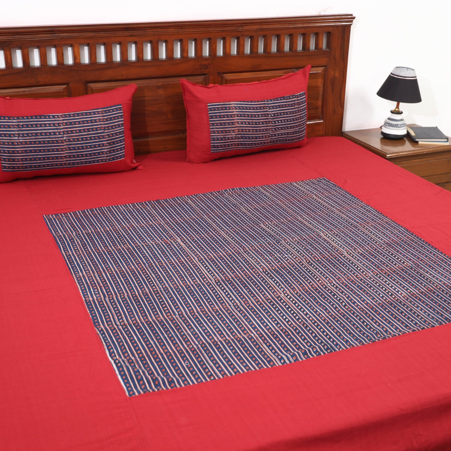 plain double bed cover