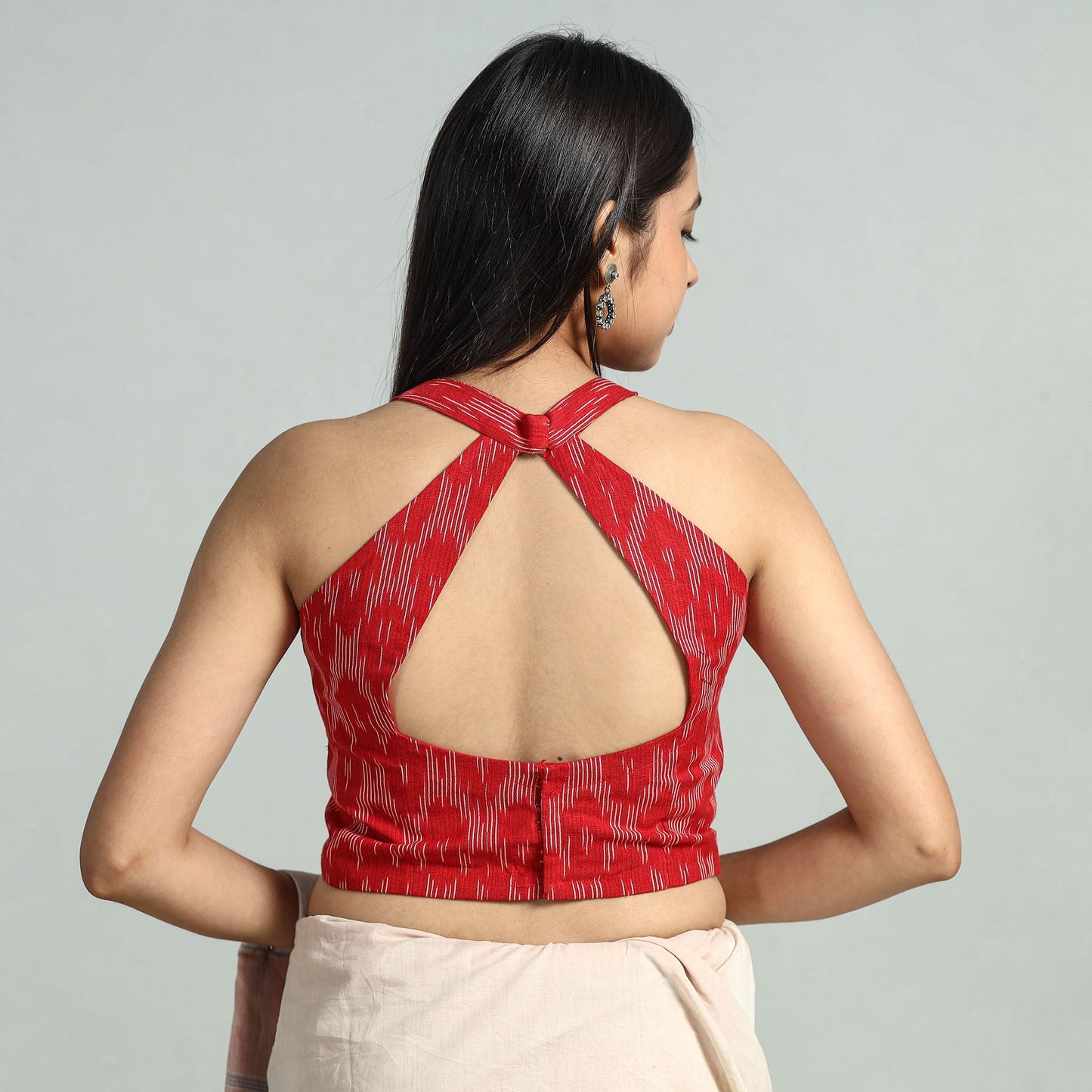 Buy Pochampally Ikat Cotton Stitched Blouse 30