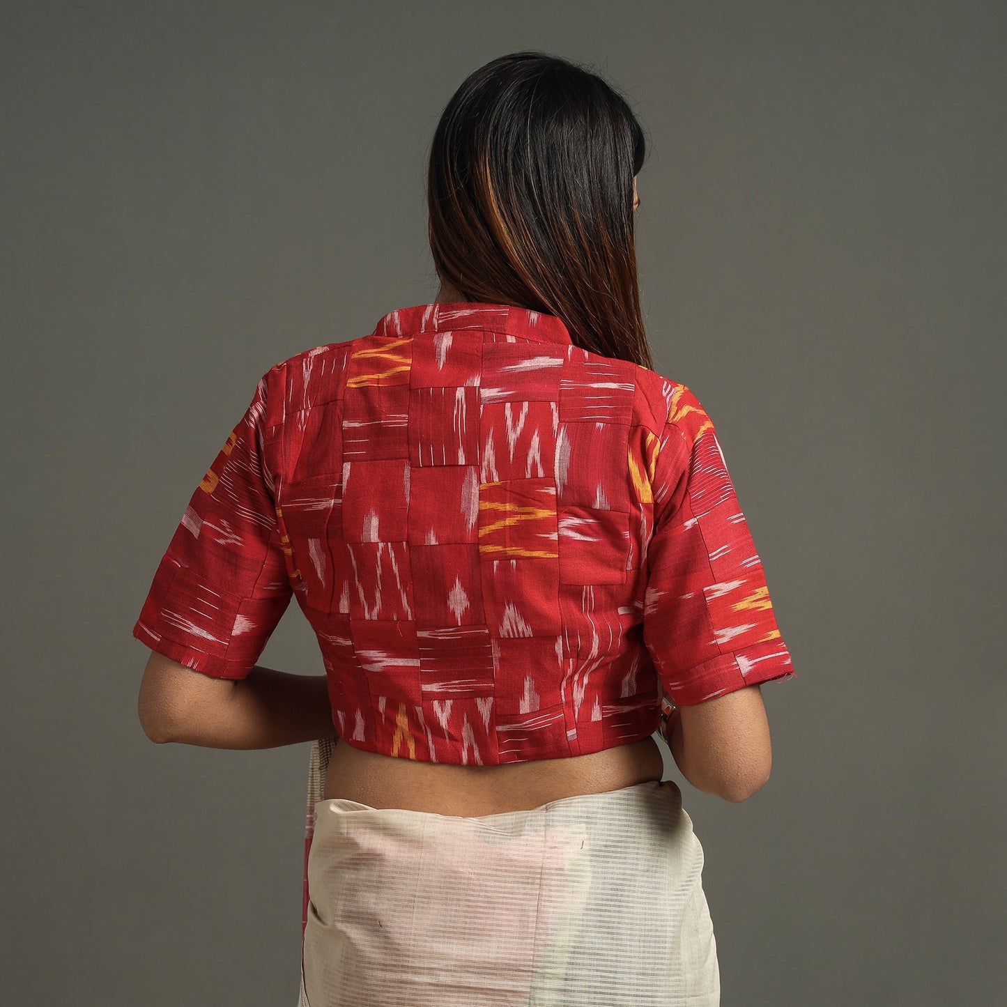Pochampally Ikat Stitched Blouse