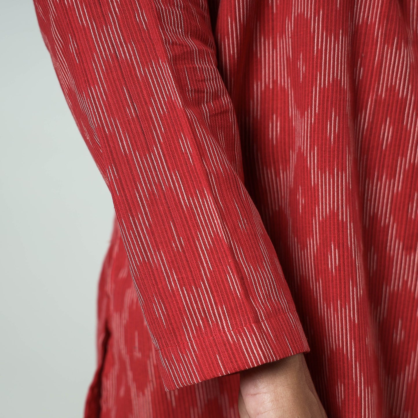 Pochampally Ikat weave Cotton Men's Short Kurta