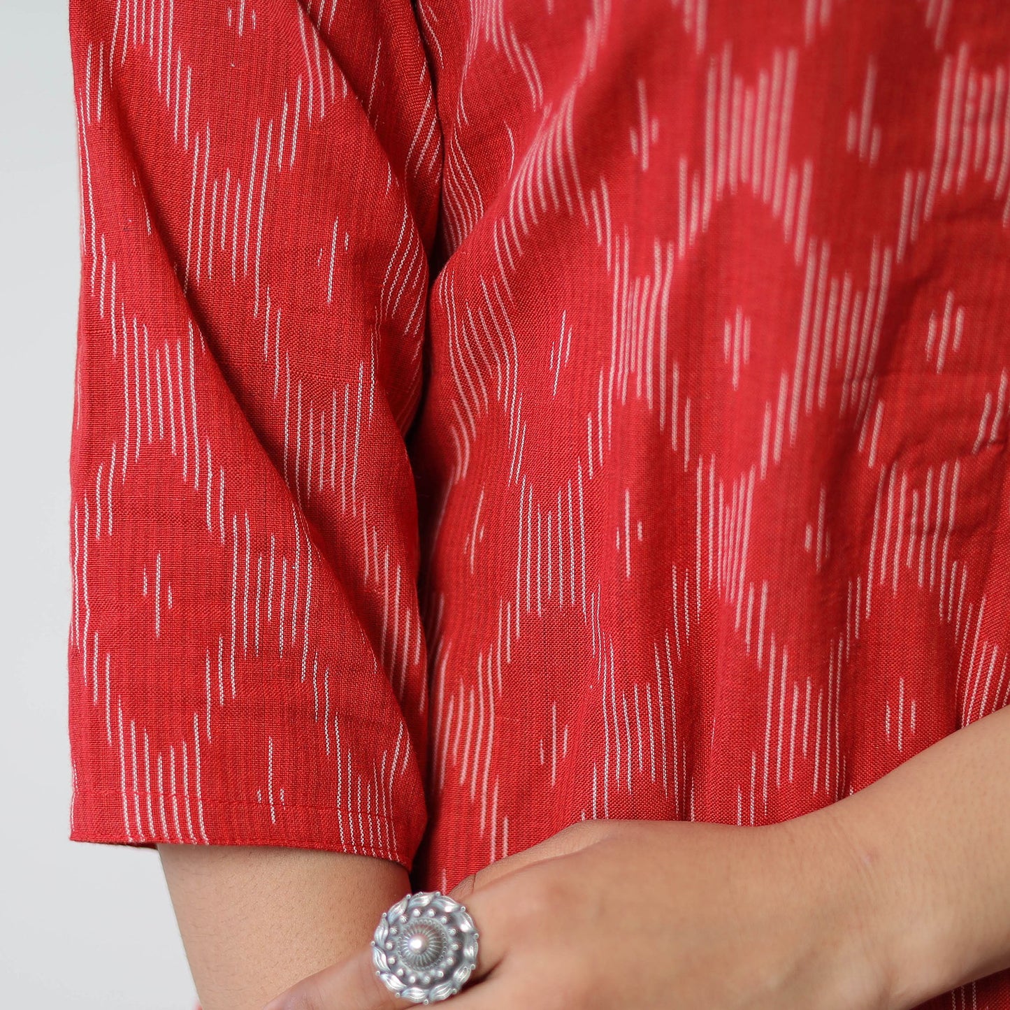 Pochampally Ikat Weave Cotton Straight Kurta 03