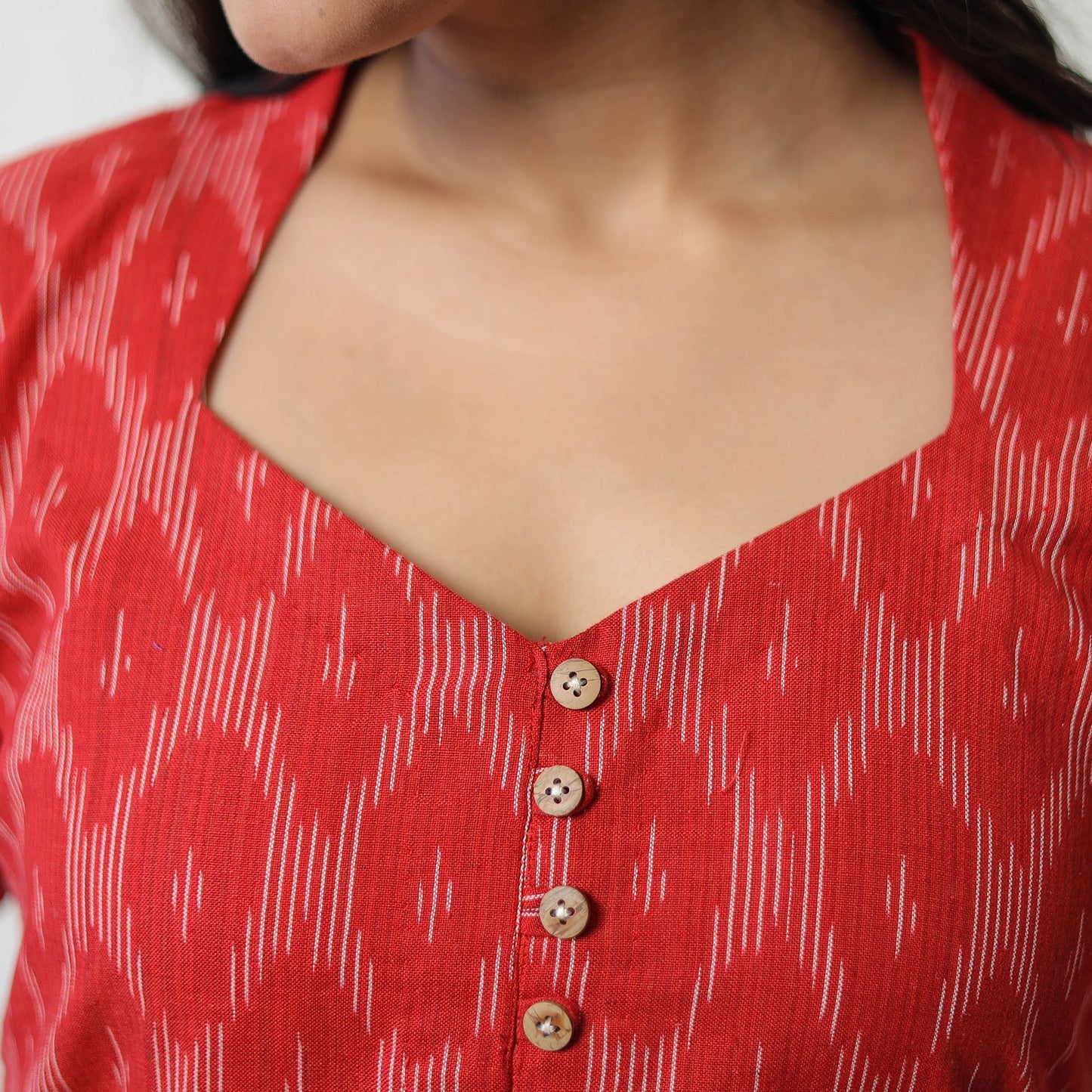 Pochampally Ikat Weave Cotton Straight Kurta 03