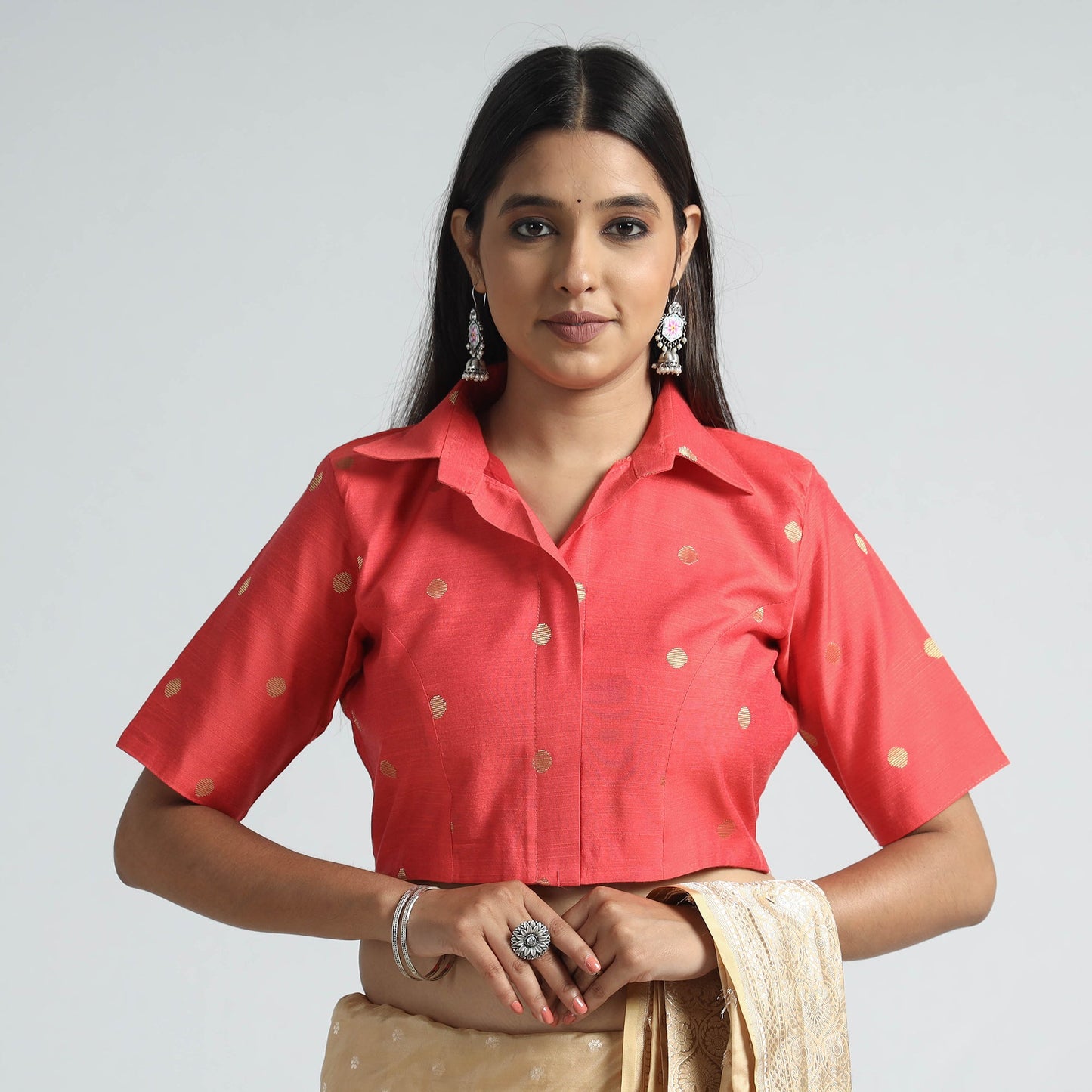 Silk Stitched Blouse