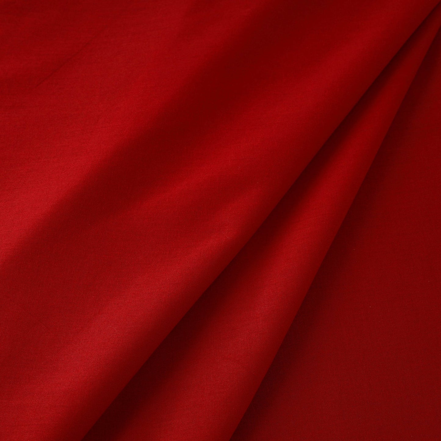 Red Prewashed Plain Cotton Fabric