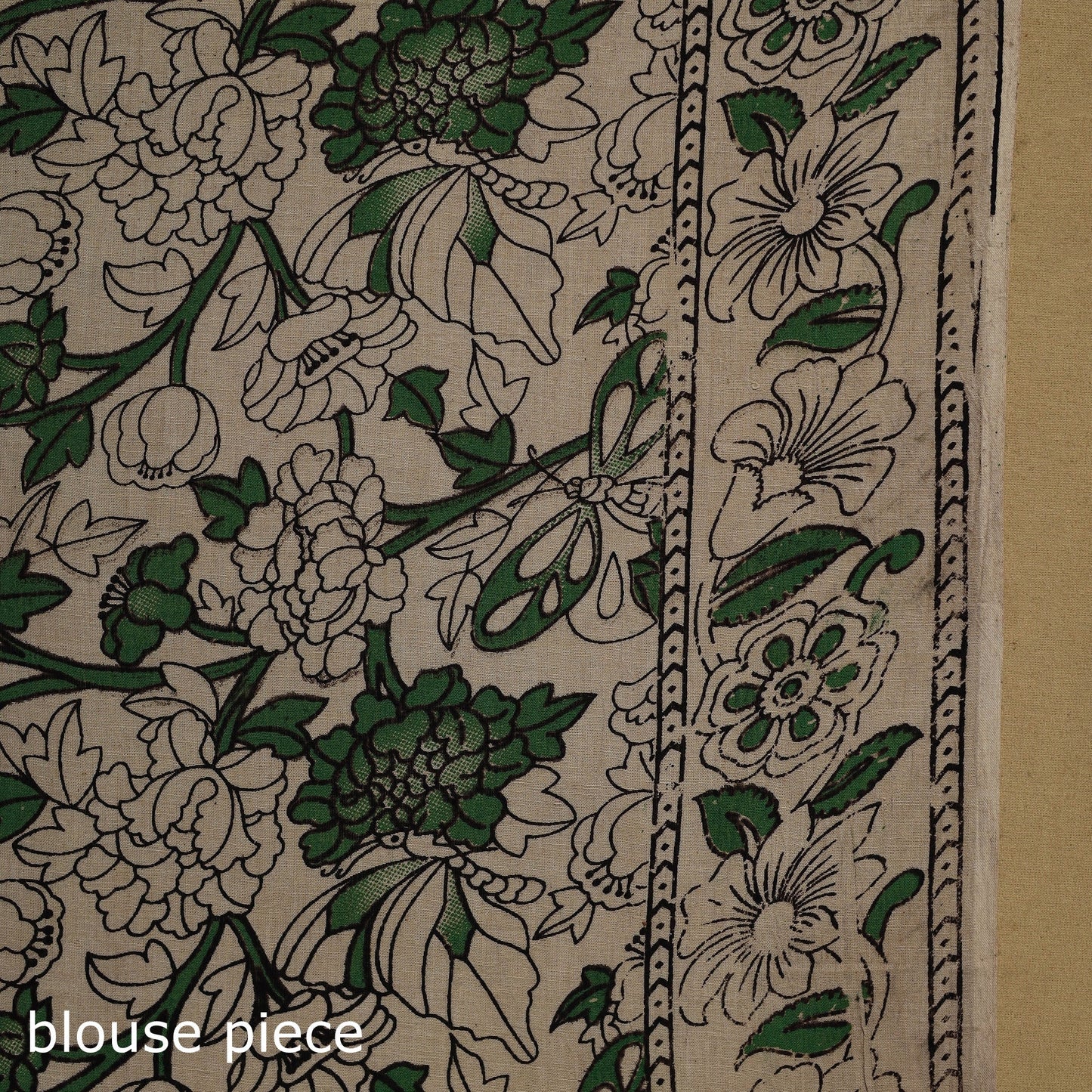 Printed cotton kalamkari saree 27 - handcrafted