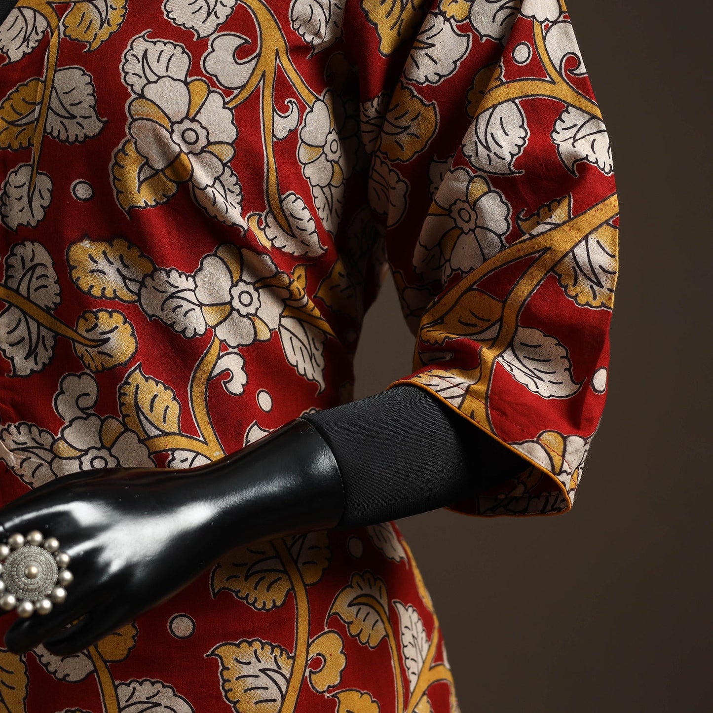 Printed cotton straight kalamkari kurta for women 26